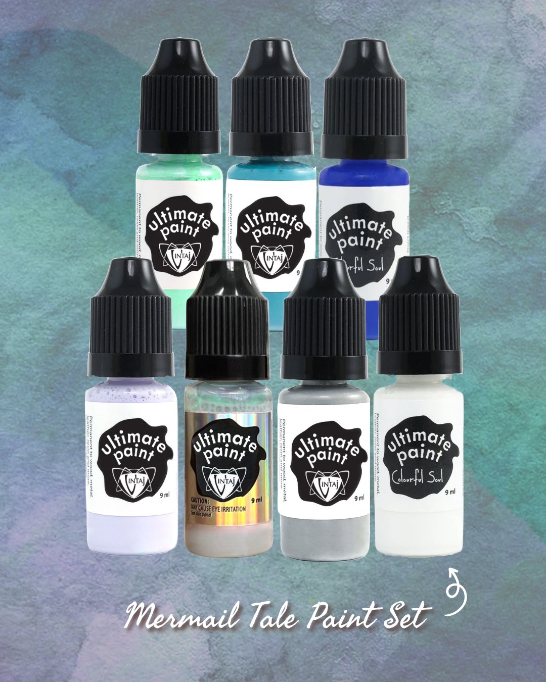 Mermaid Tale Paint Set - PS039 Vintaj Live Shop Mermaid Tale Paint Set - PS039 Vintaj Live Shop