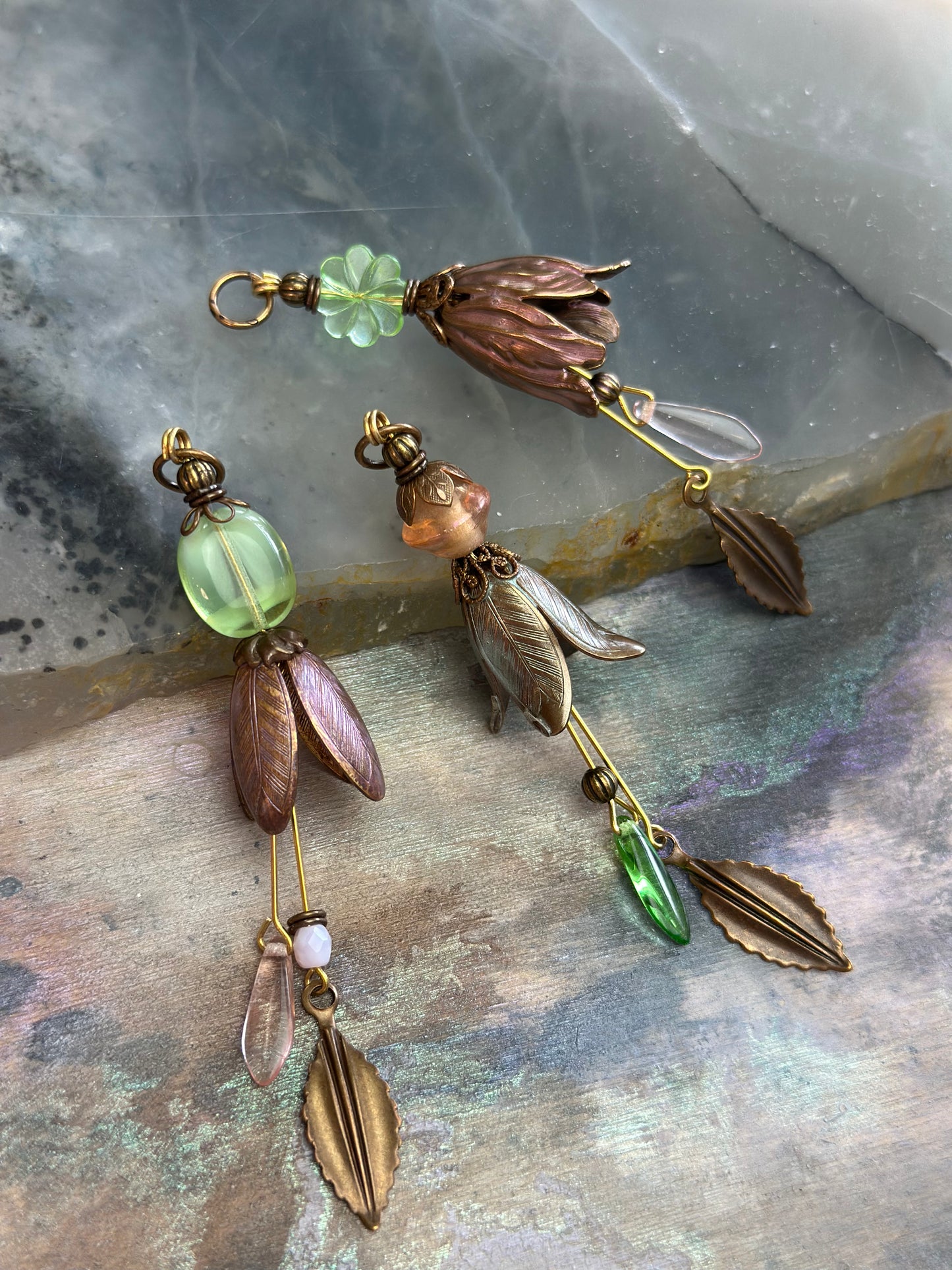Wildflower Trinity 3pc Pendant Kit - Vintaj Design - 4/9/2025