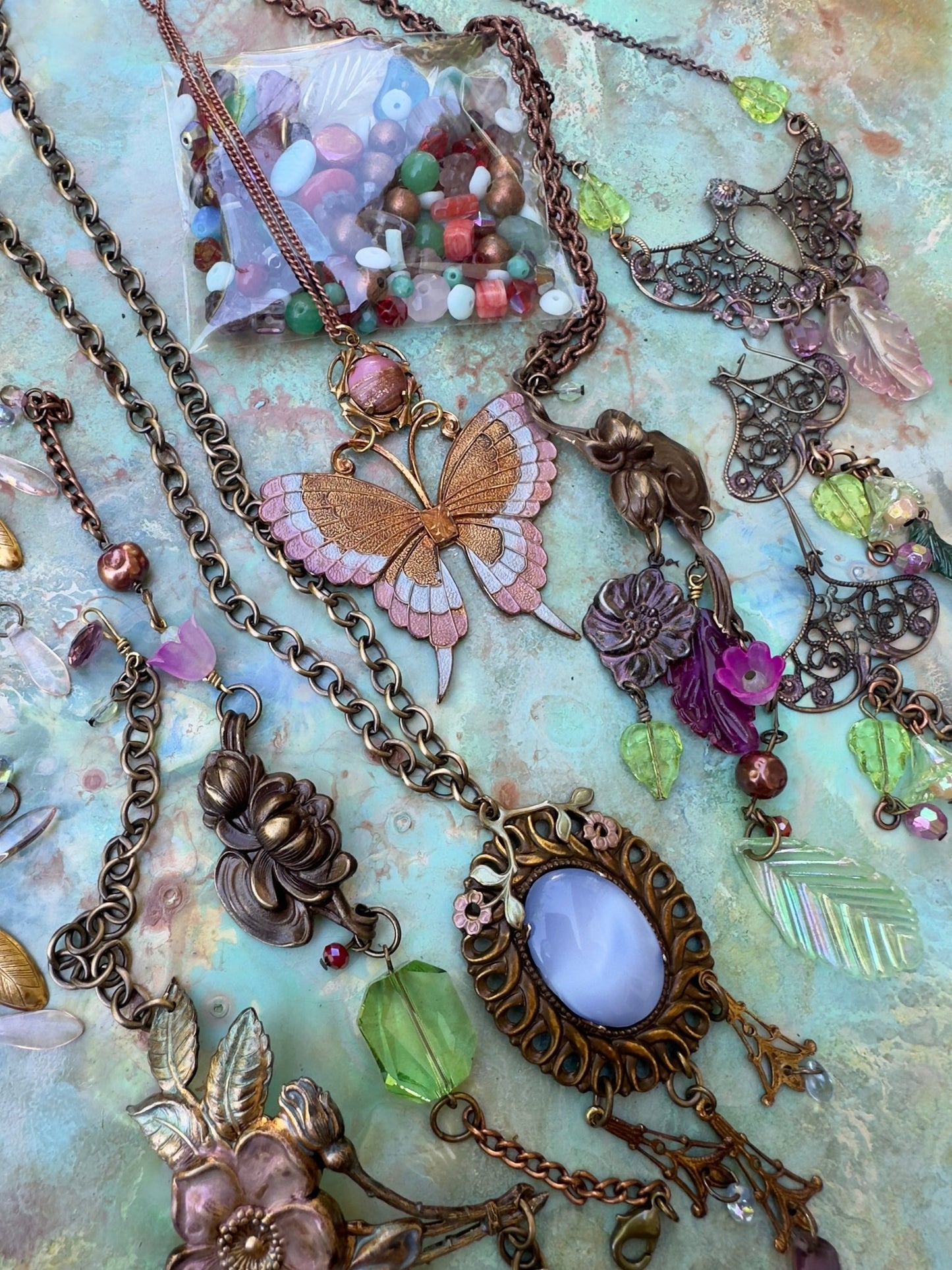 Mariposa Bloom Full Day Loot! - 4 Necklace Earrings Kits + - Vintaj Design - 5/9/2025 - Vintaj Live Shop