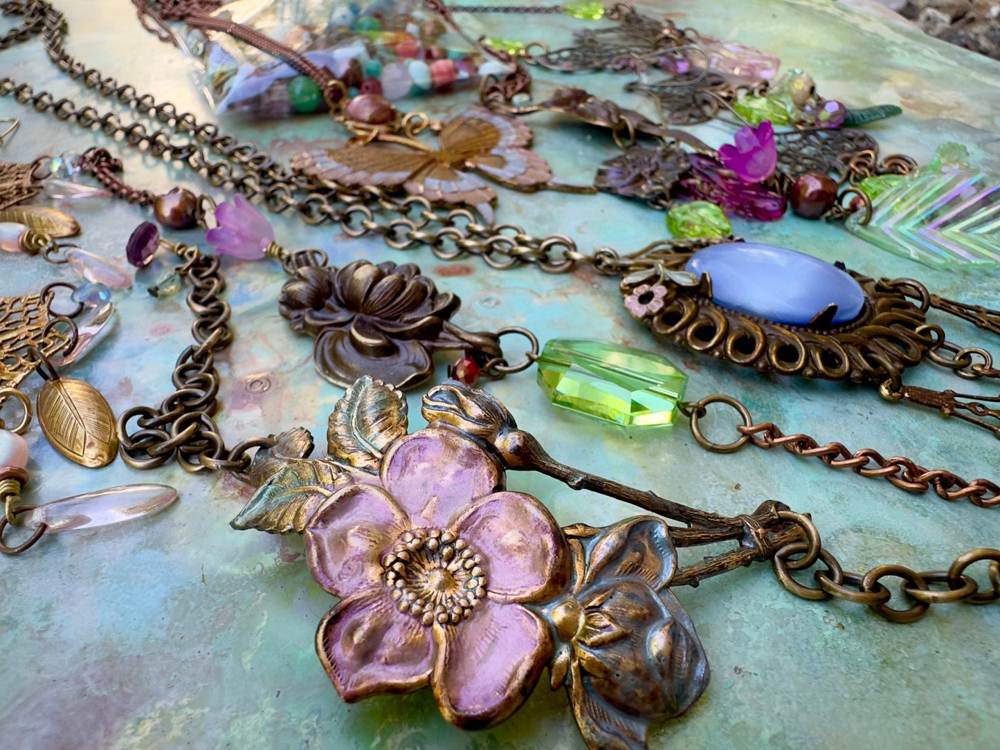 Mariposa Bloom Full Day Loot! - 4 Necklace Earrings Kits + - Vintaj Design - 5/9/2025 - Vintaj Live Shop