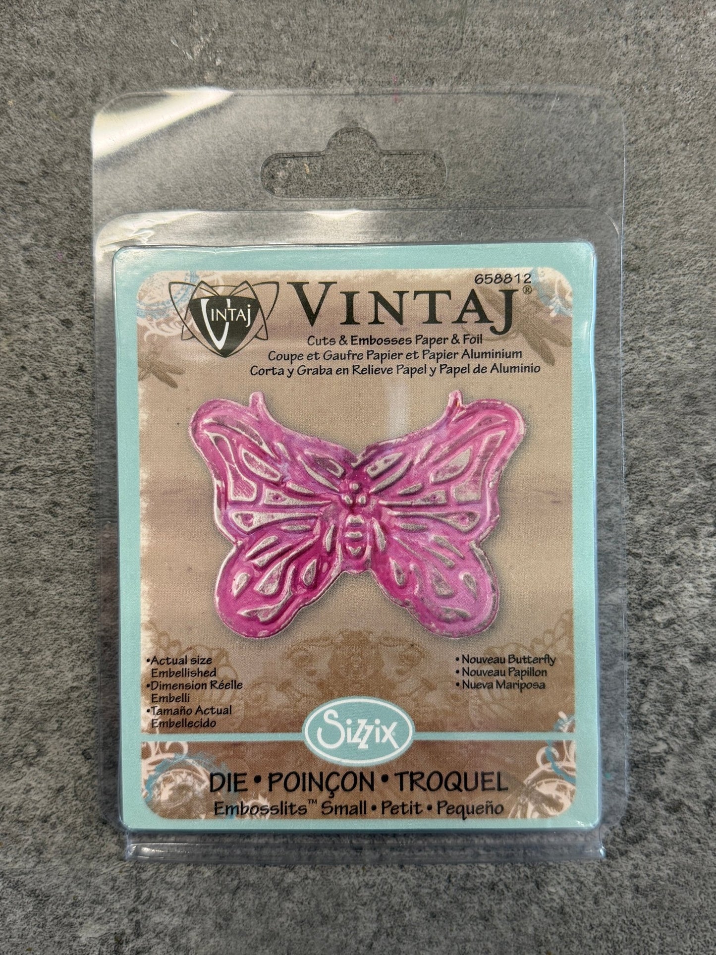 Deco Embosslits Die, Nouveau Butterfly - 1pc - Vintaj Live Shop