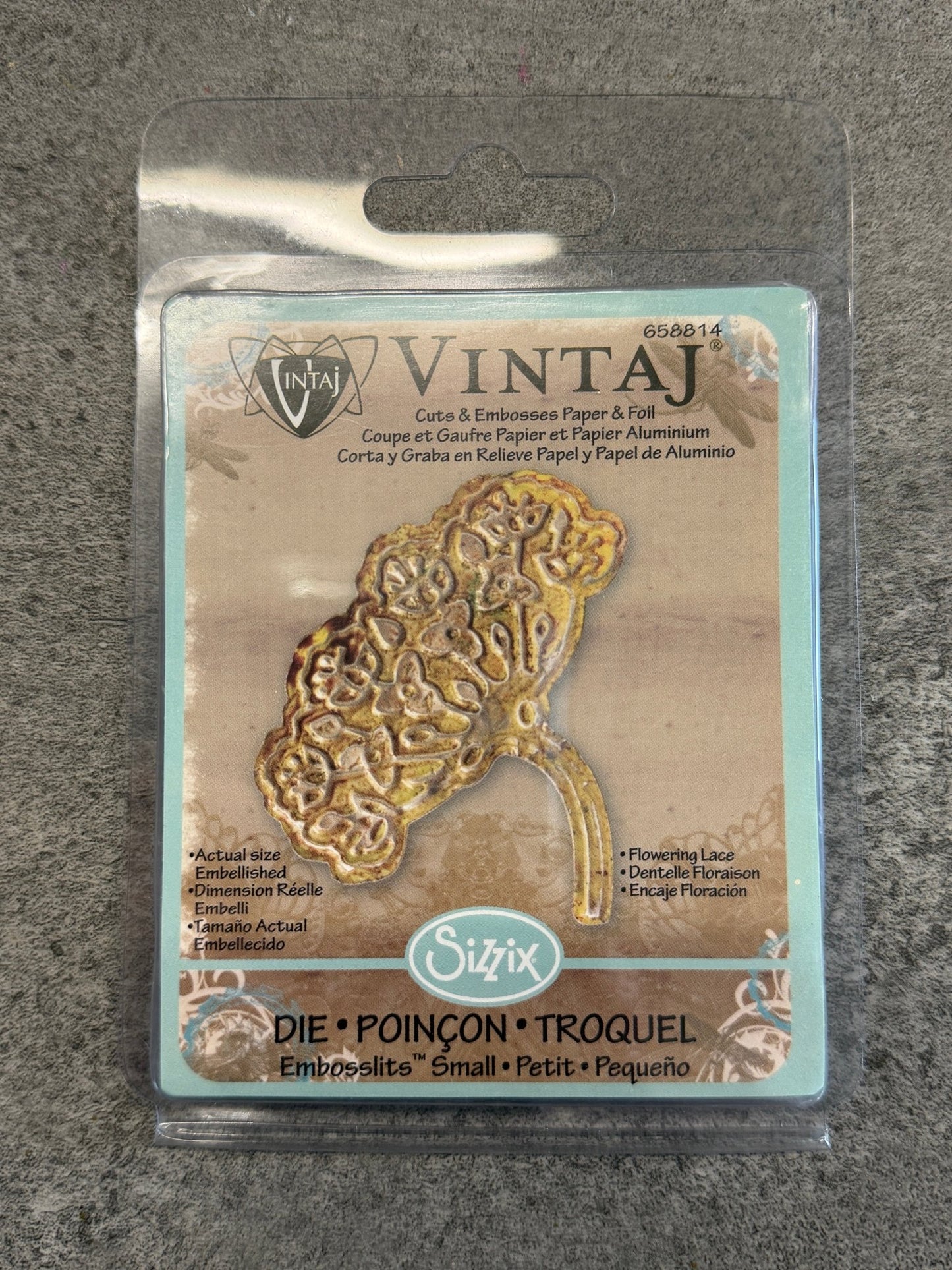 Deco Embosslits Die, Flowering Lace - 1pc - Vintaj Live Shop