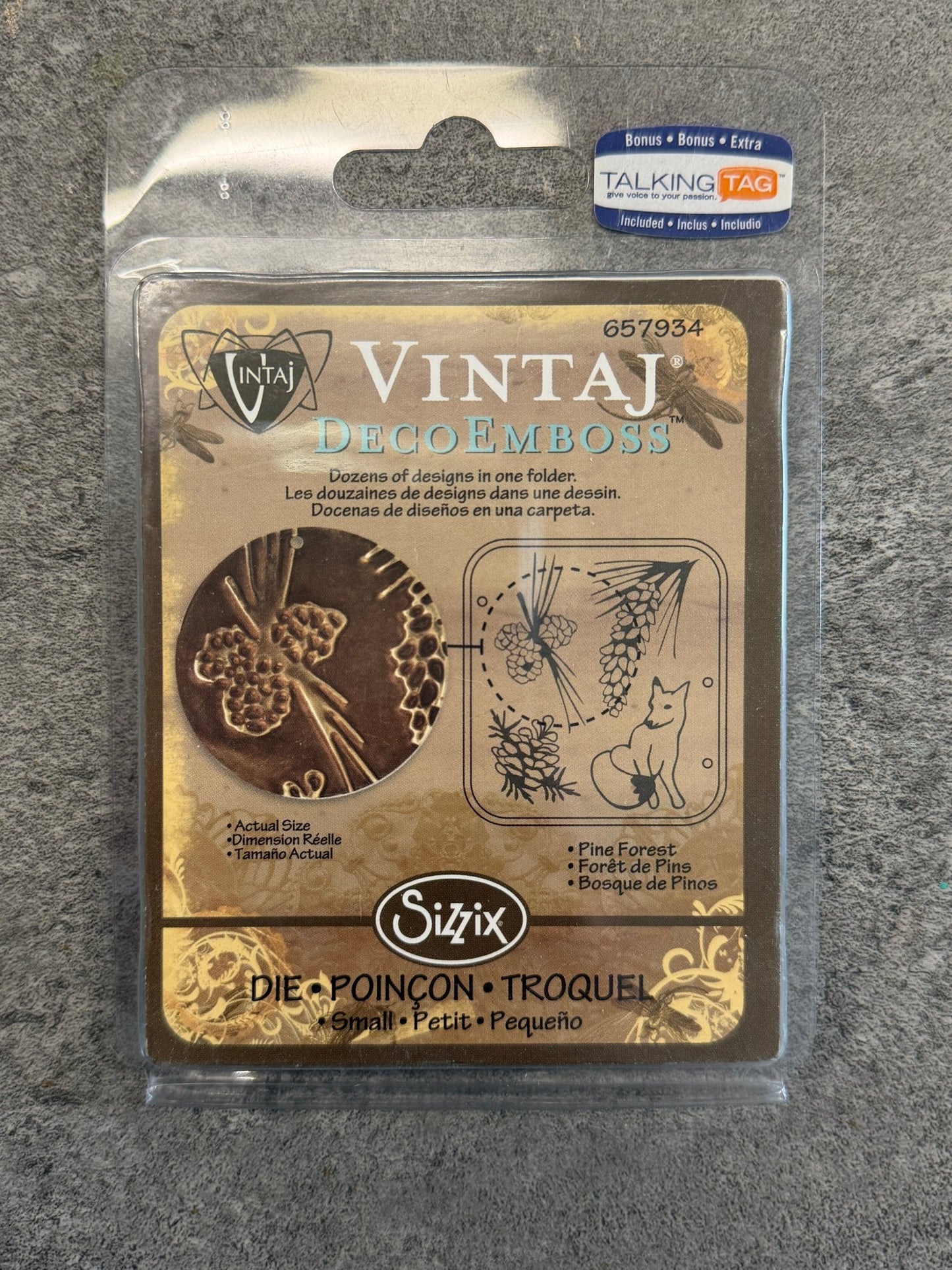 Deco Emboss, Pine Forest - 1pc - Vintaj Live Shop