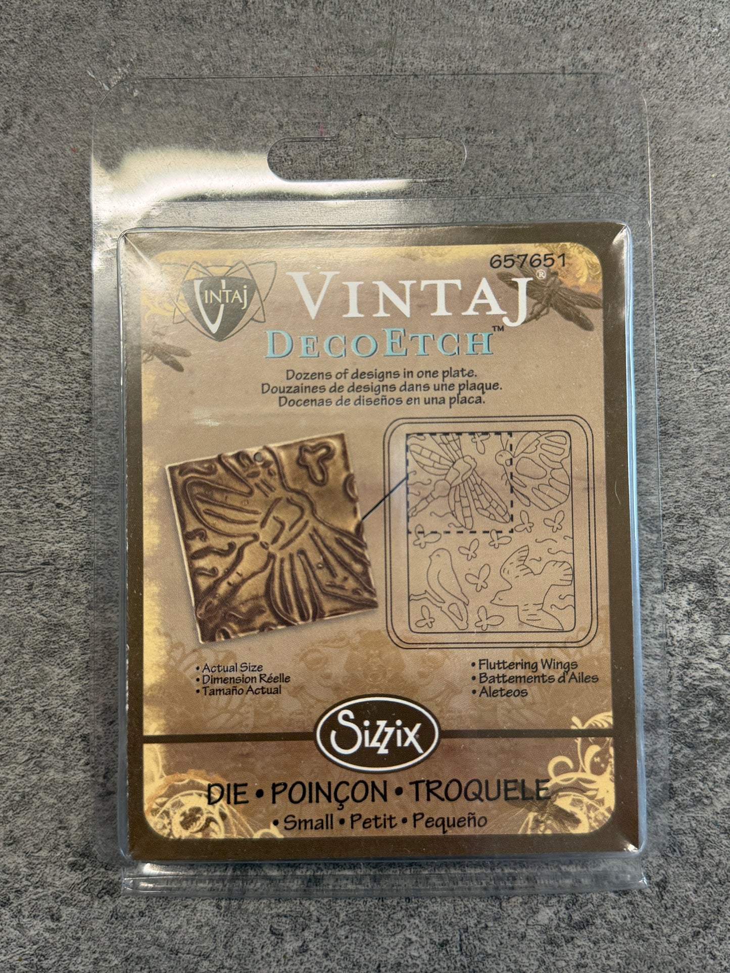 Deco Etch, Fluttering Wings - 1pc