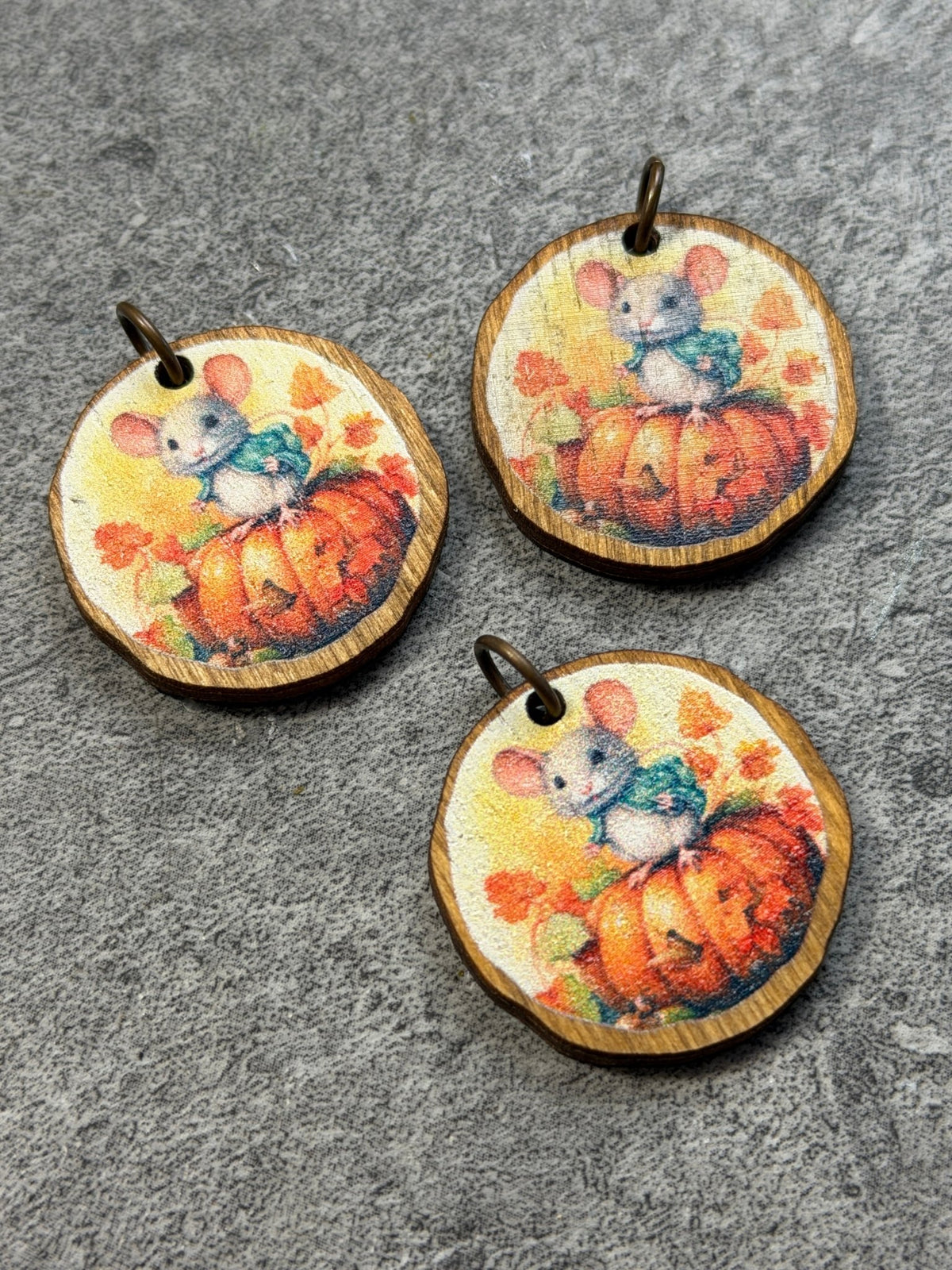 Pumpkin Mouse Wood Pack - 6pcs