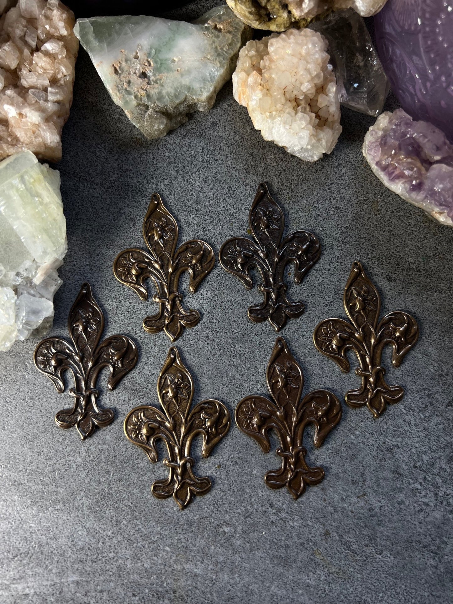 Fleur Pack - 5pcs - WH - Vintaj Live Shop