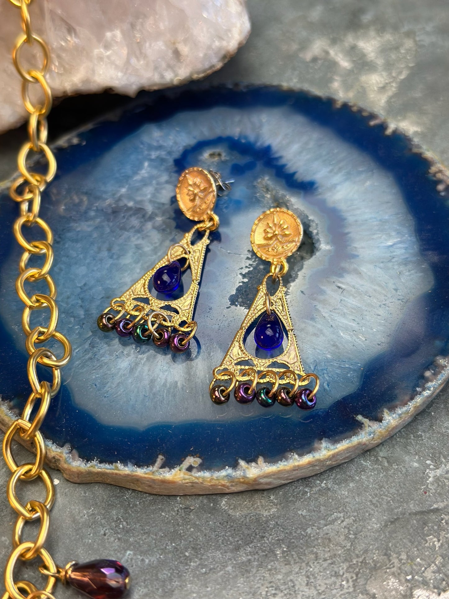 Lyra Descending Necklace Earring Kit - Vintaj Design - 1/15/25