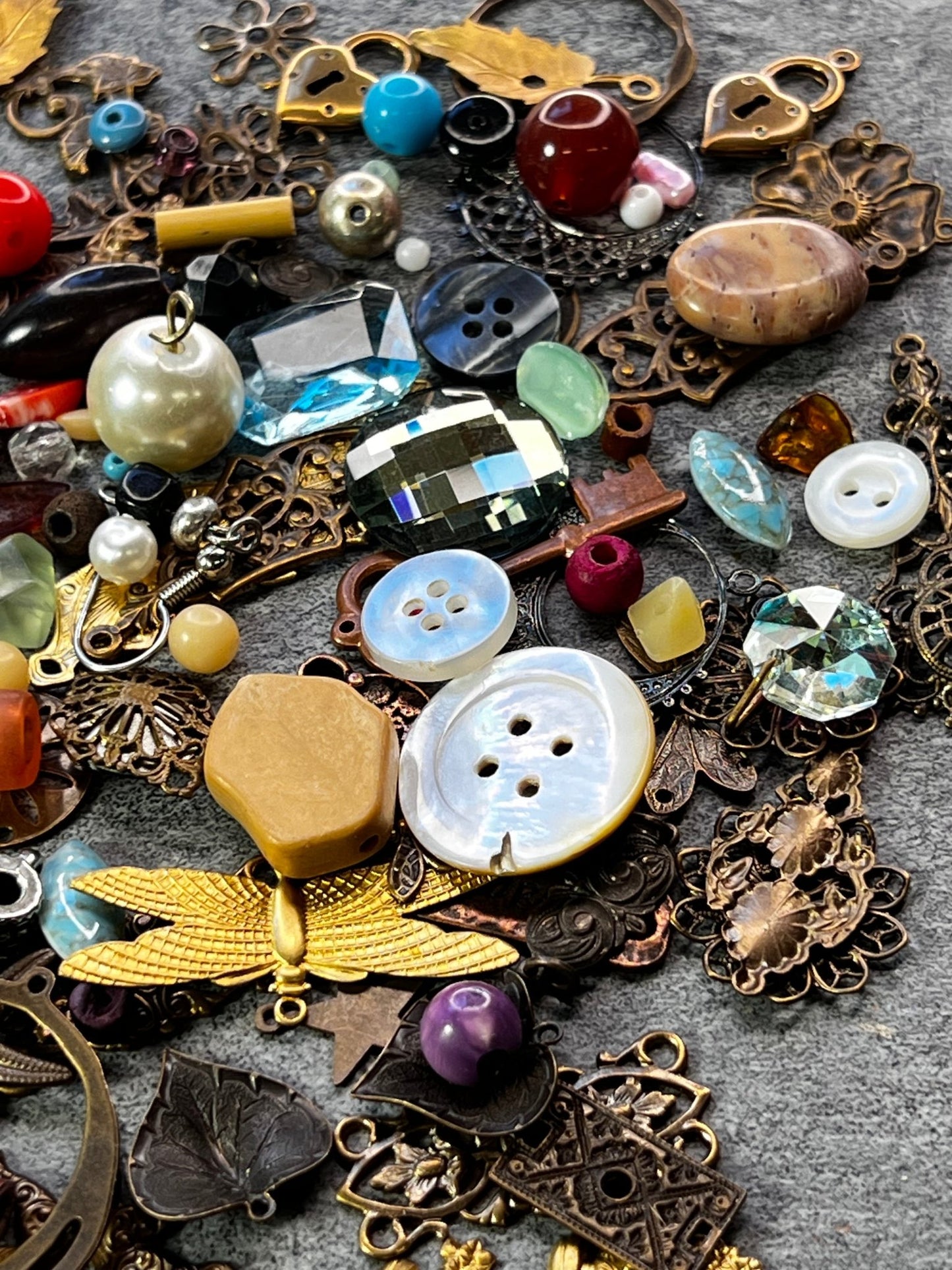 3 BIG LOOT SPECIAL - 74pcs + Beads - Vintaj Live Shop