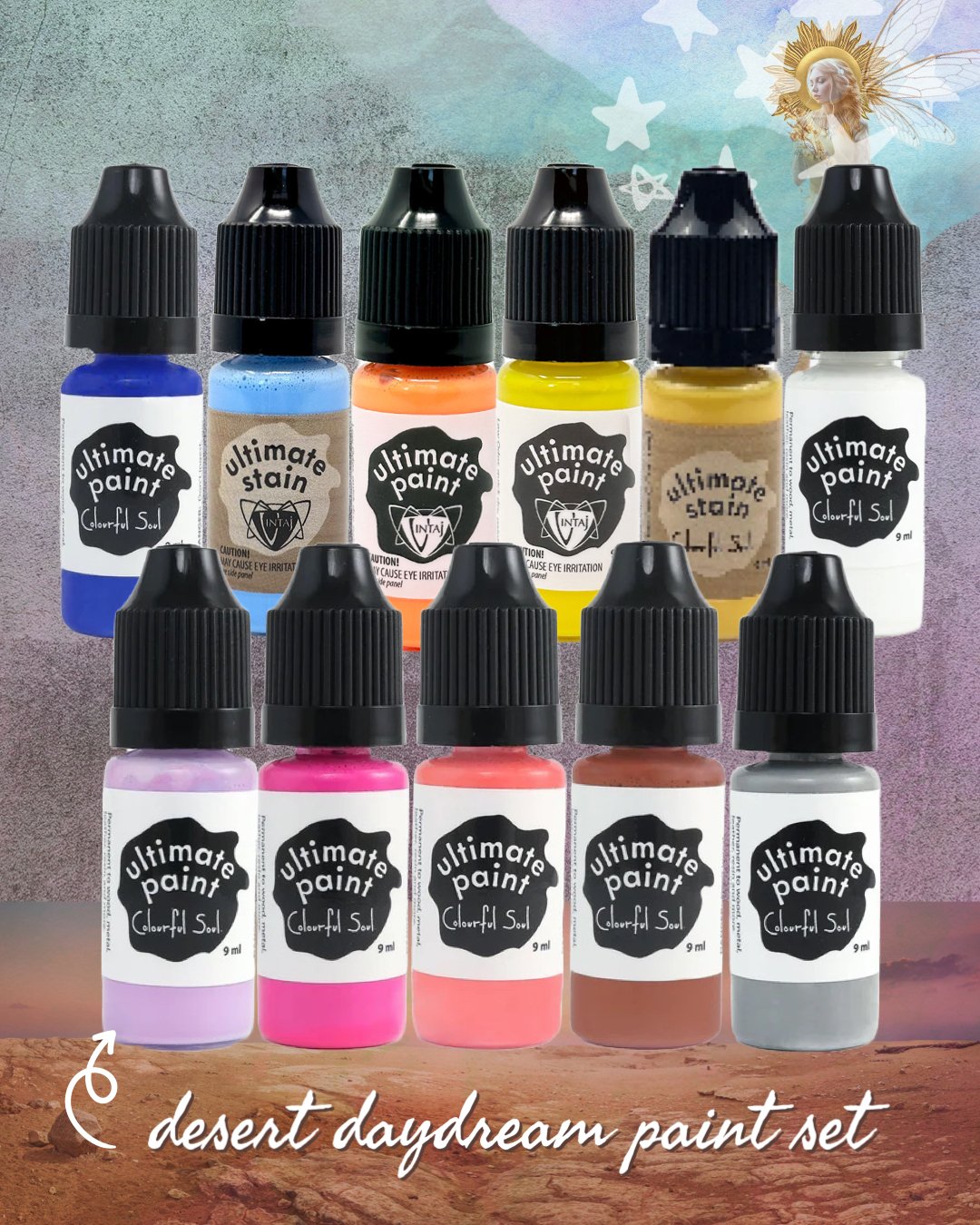 Vintaj Live Shop Warehouse - 2/14/24 - PS021 - Desert Dream Effects 11 Pc Paint Set - Vintaj Live Shop