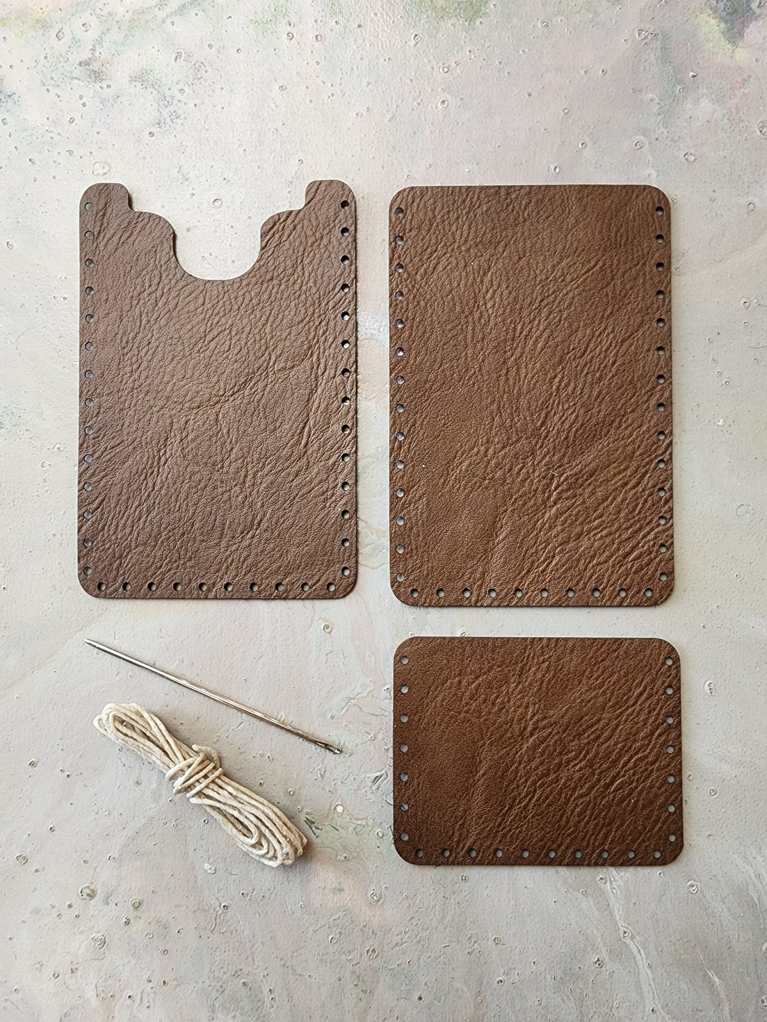 Brown Imitation Leather Wallet Kit - Sawyer & Teya - NMST - Night Market - 7/29/24 - Vintaj Live Shop