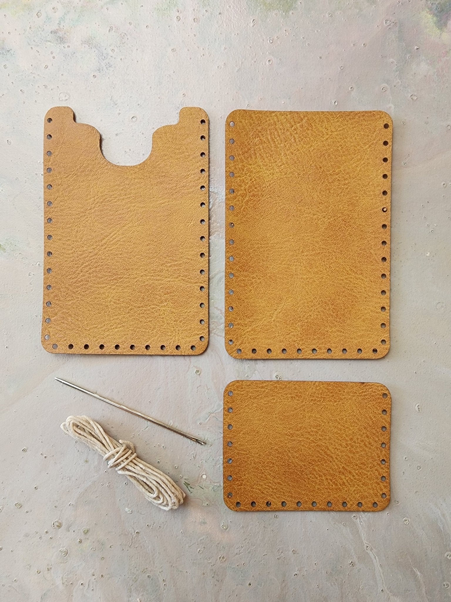 Tan Imitation Leather Wallet Kit - Sawyer & Teya - NMST - Night Market - 7/29/24 - Vintaj Live Shop