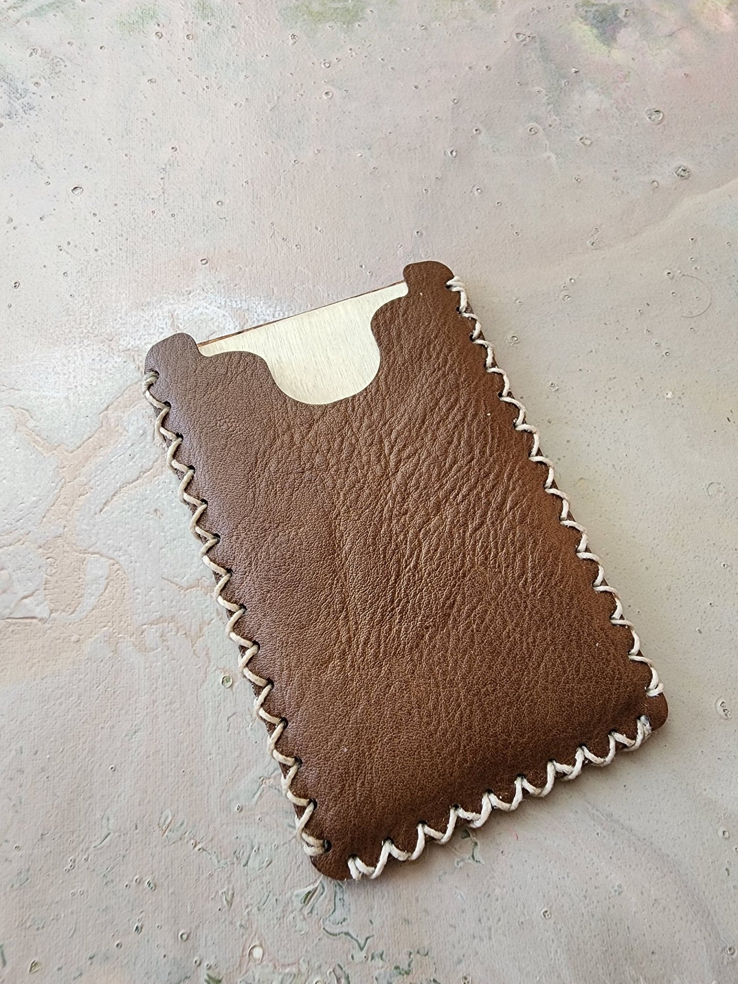 Brown Imitation Leather Finished Wallet - Sawyer & Teya - NMST - Night Market - 7/29/24 - Vintaj Live Shop