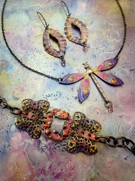 Dragonfly Embers 3 Piece Jewelry Kit - Vintaj Design - 8/28/24 - Vintaj Live Shop