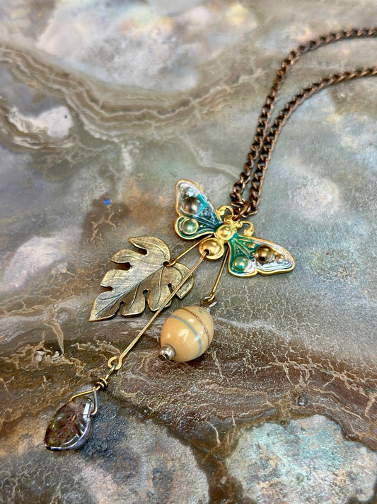 White Lotus - Butterfly Sky Necklace Kit - Vintaj Design - 4/30/2025 - Vintaj Live Shop