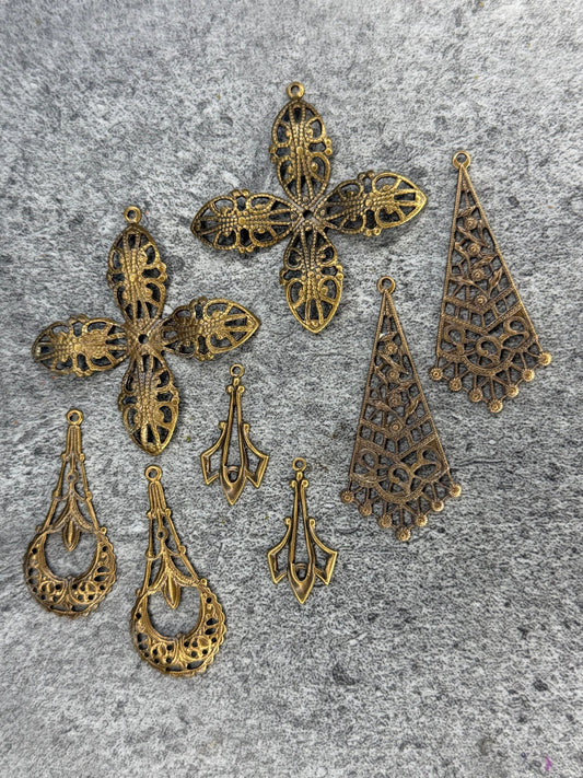 Unique Filigree Pack - 8pcs (WH SPECIAL) - Vintaj Live Shop