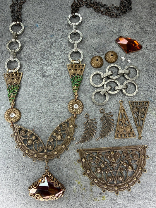 Necklace SAMPLER w/o SQ Filigree - 12pcs - Vintaj Live Shop