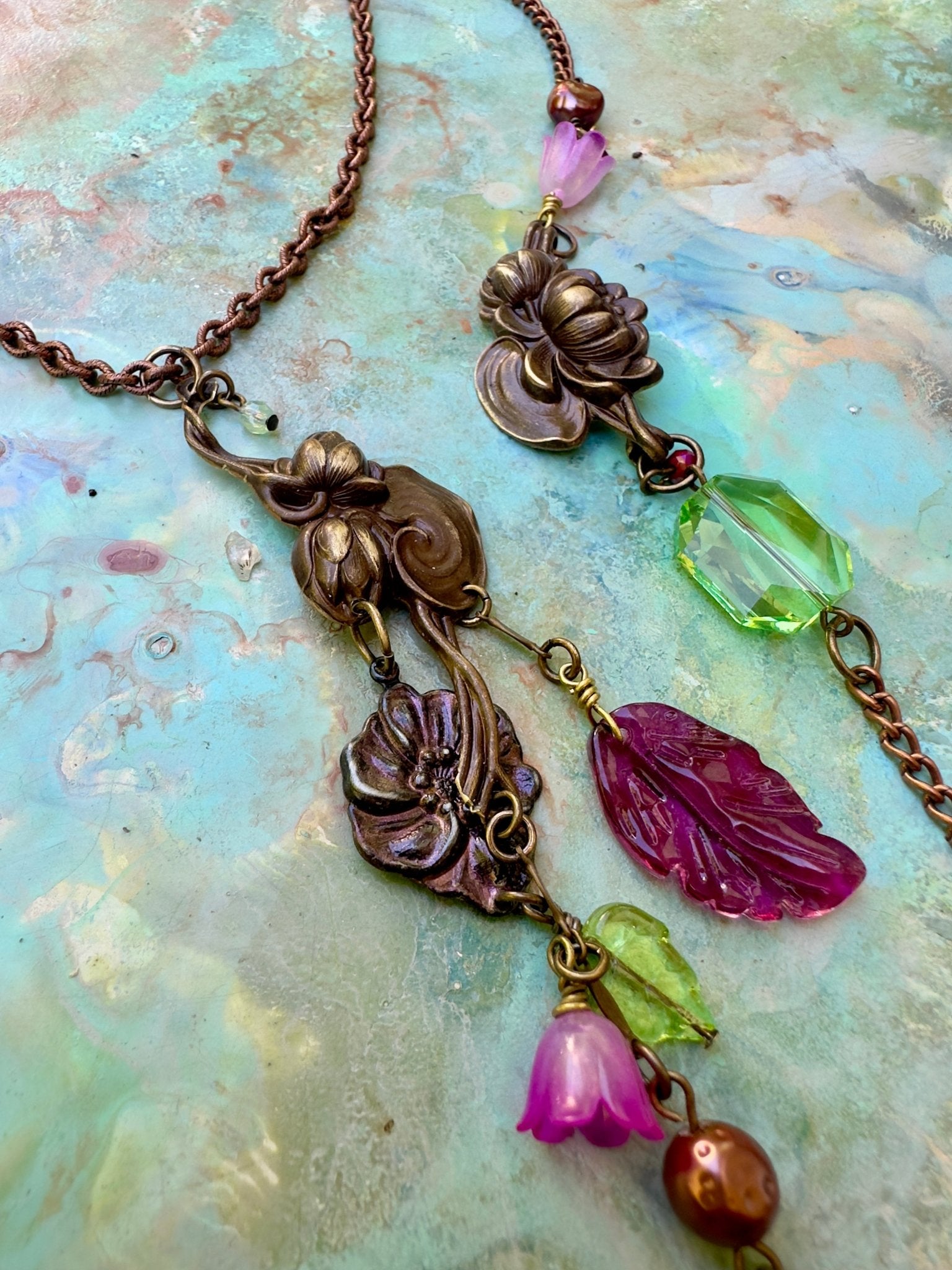 Lilypad Reflection - Mariposa Bloom Collection - Necklace Earrings Kit - Vintaj Design - 5/9/2025 - Vintaj Live Shop