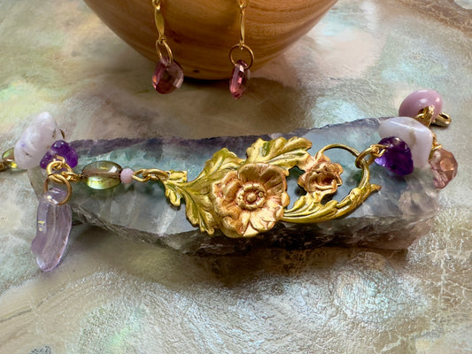 Lavender Spring - Fairy Folly Collection - Bracelet Earrings Kit - Vintaj Design - 5/14/2025