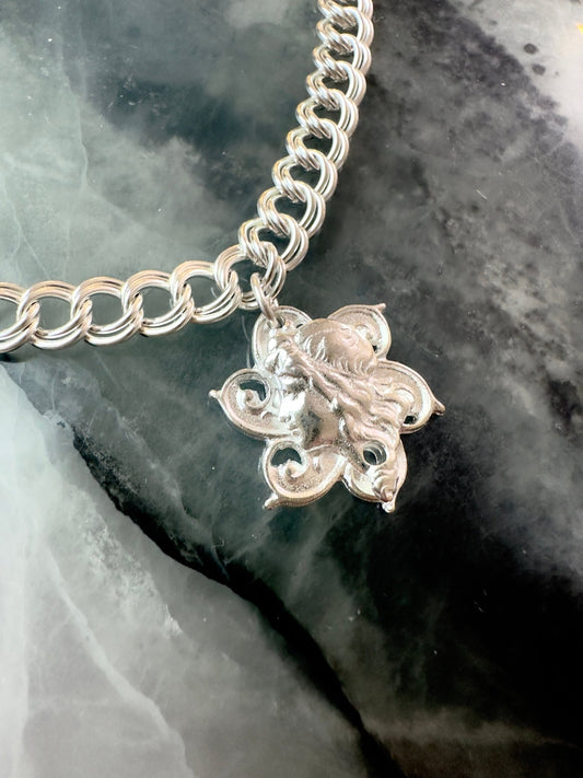 Flower Goddess Sterling Silver Plated 18" Finished Necklace - 4/24 - Vintaj Live Shop
