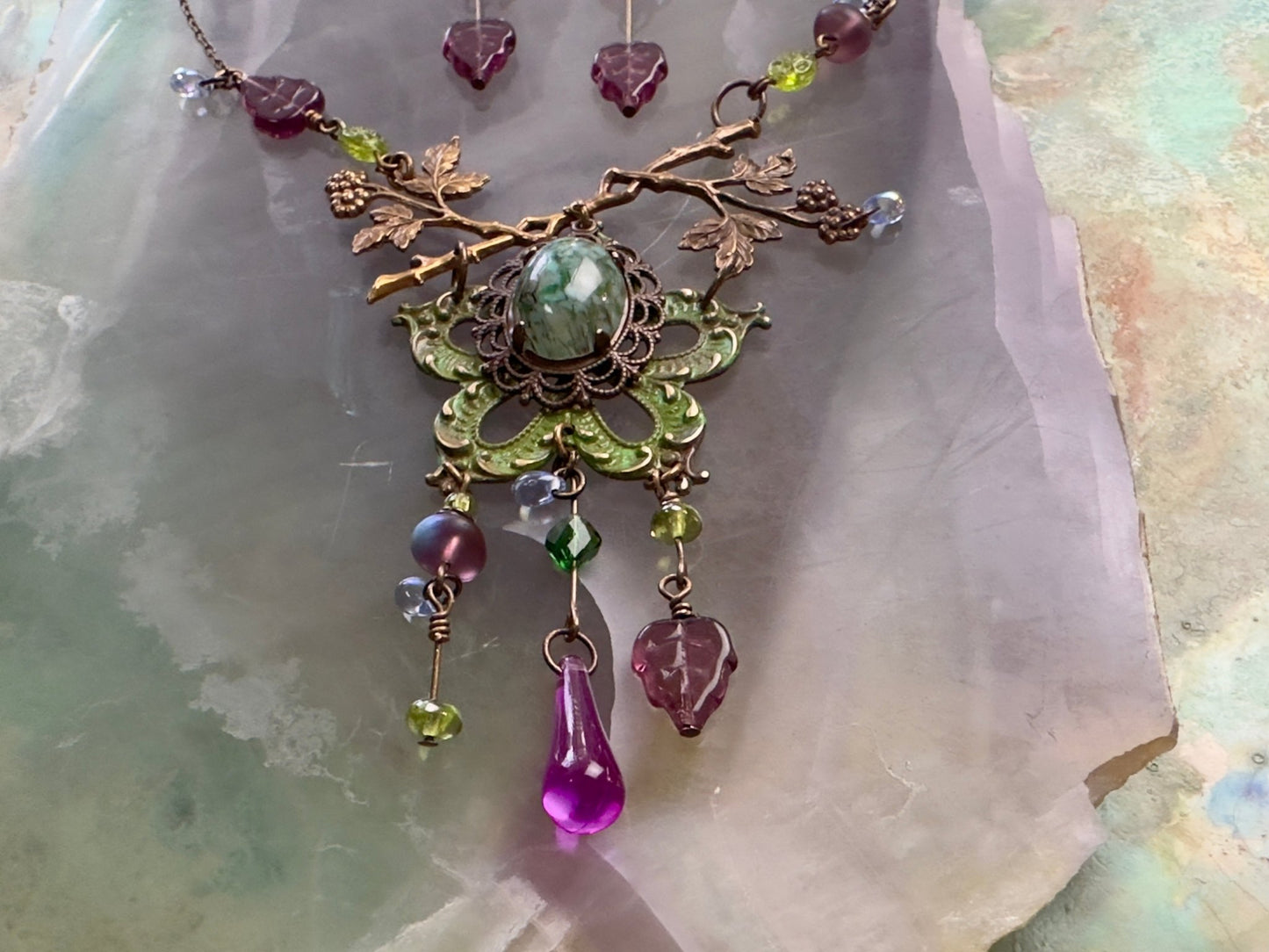 Forest Flower Necklace Earrings Kit - 5/1/24 - Vintaj Live Shop