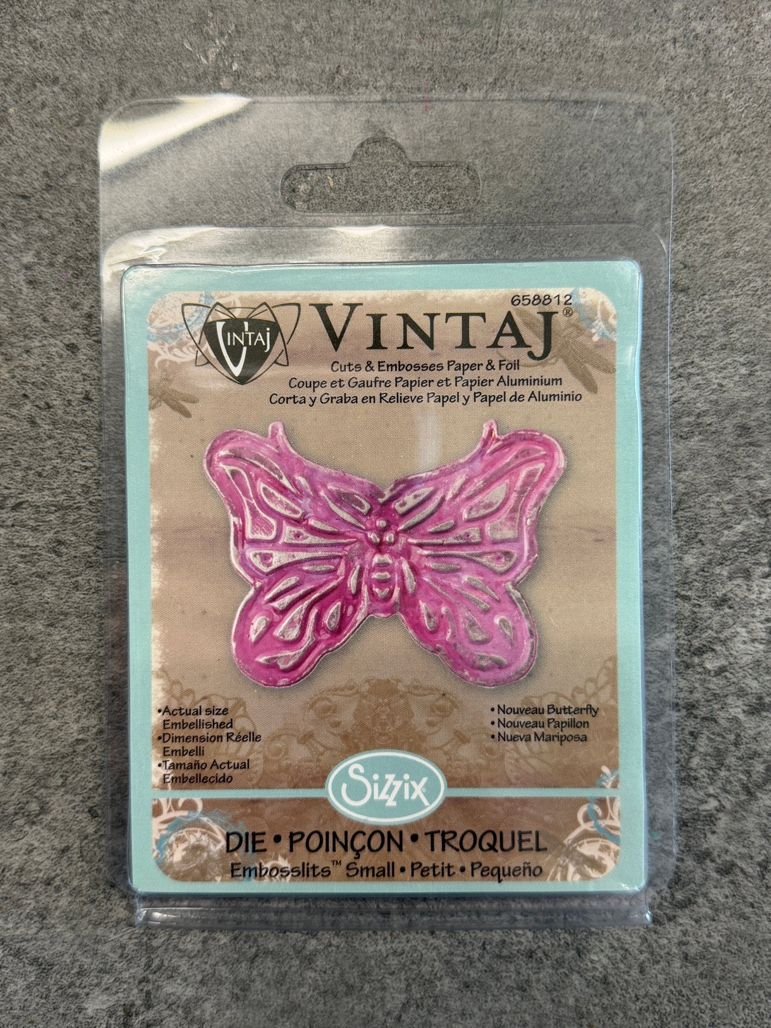 Deco Embosslits Die, Nouveau Butterfly - 1pc - Vintaj Live Shop