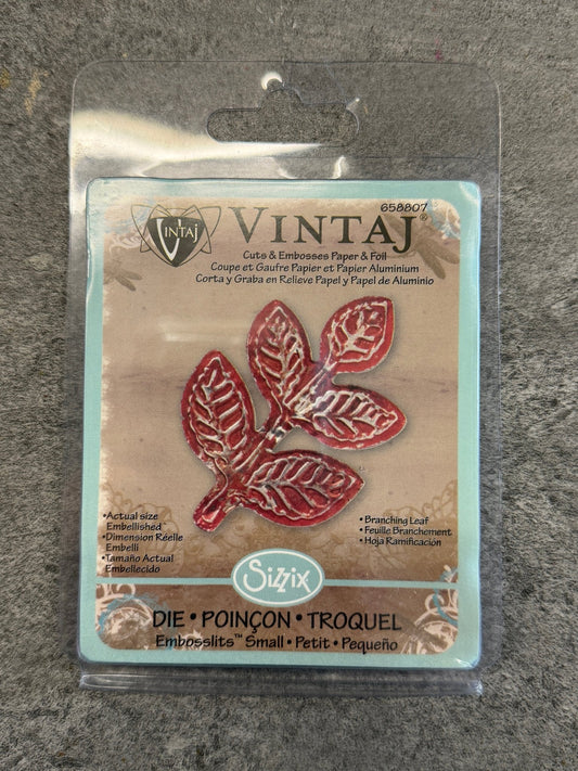 Deco Embosslits Die, Branching Leaf - 1pc - Vintaj Live Shop