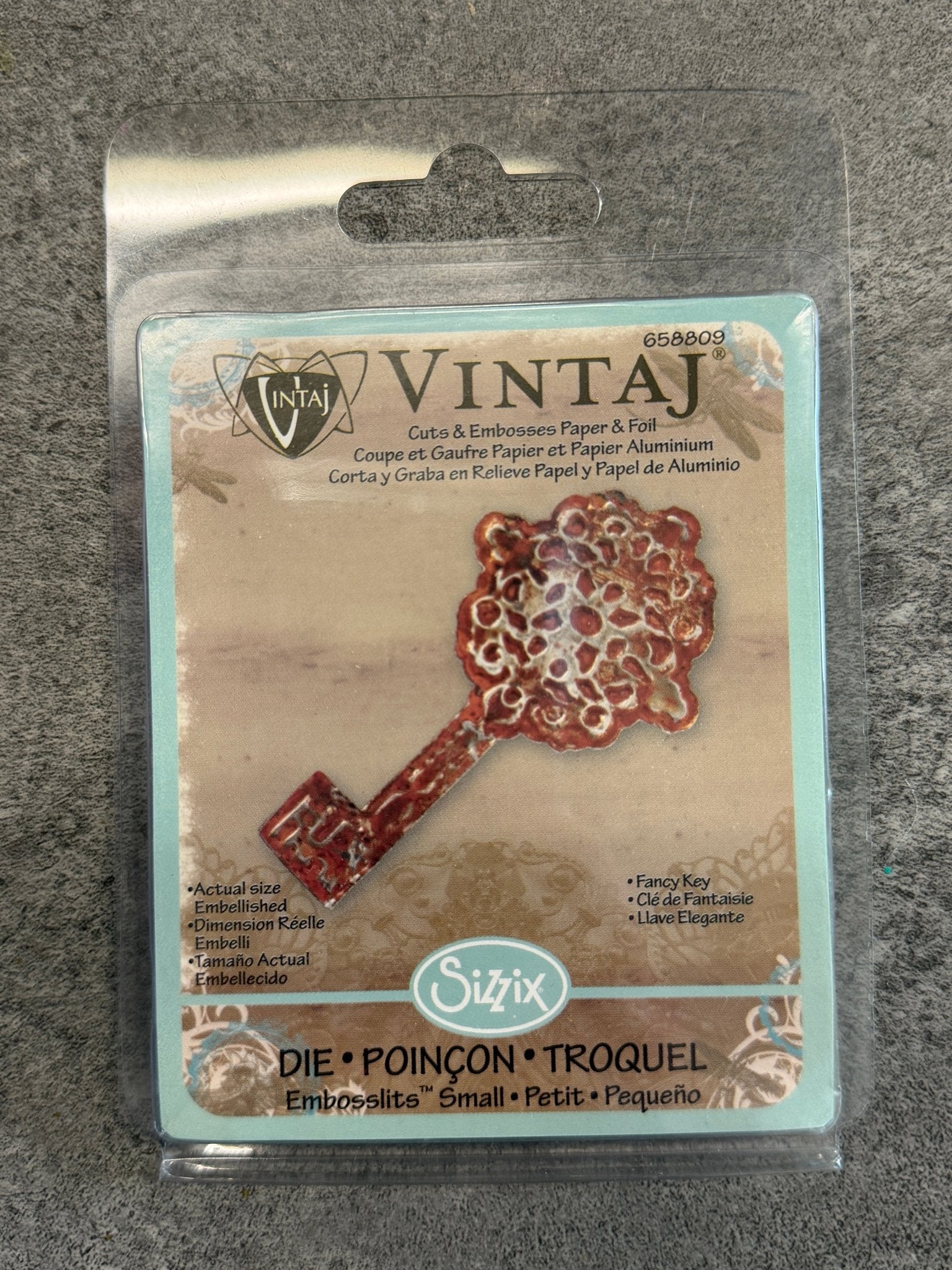 Deco Embosslits Die, Fancy Key - 1pc - Vintaj Live Shop