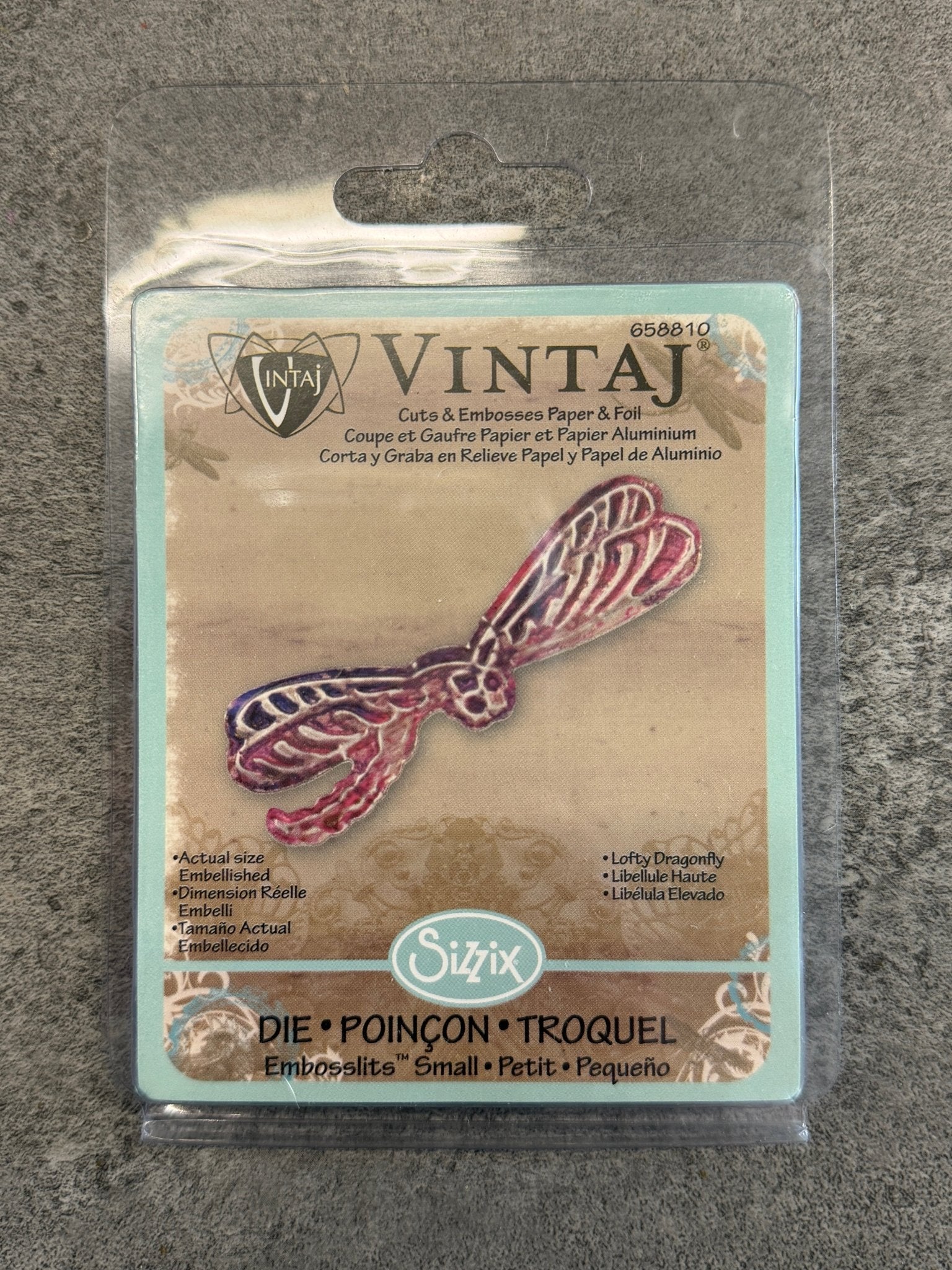 Deco Embosslits Die, Lofty Dragonfly - 1pc - Vintaj Live Shop