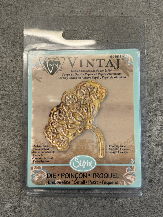 Deco Embosslits Die, Flowering Lace - 1pc - Vintaj Live Shop