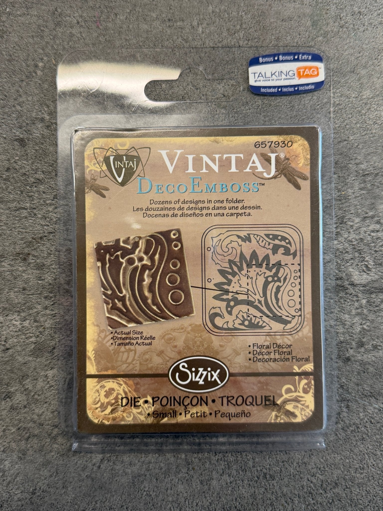 Deco Emboss, Floral Decor - 1pc - Vintaj Live Shop