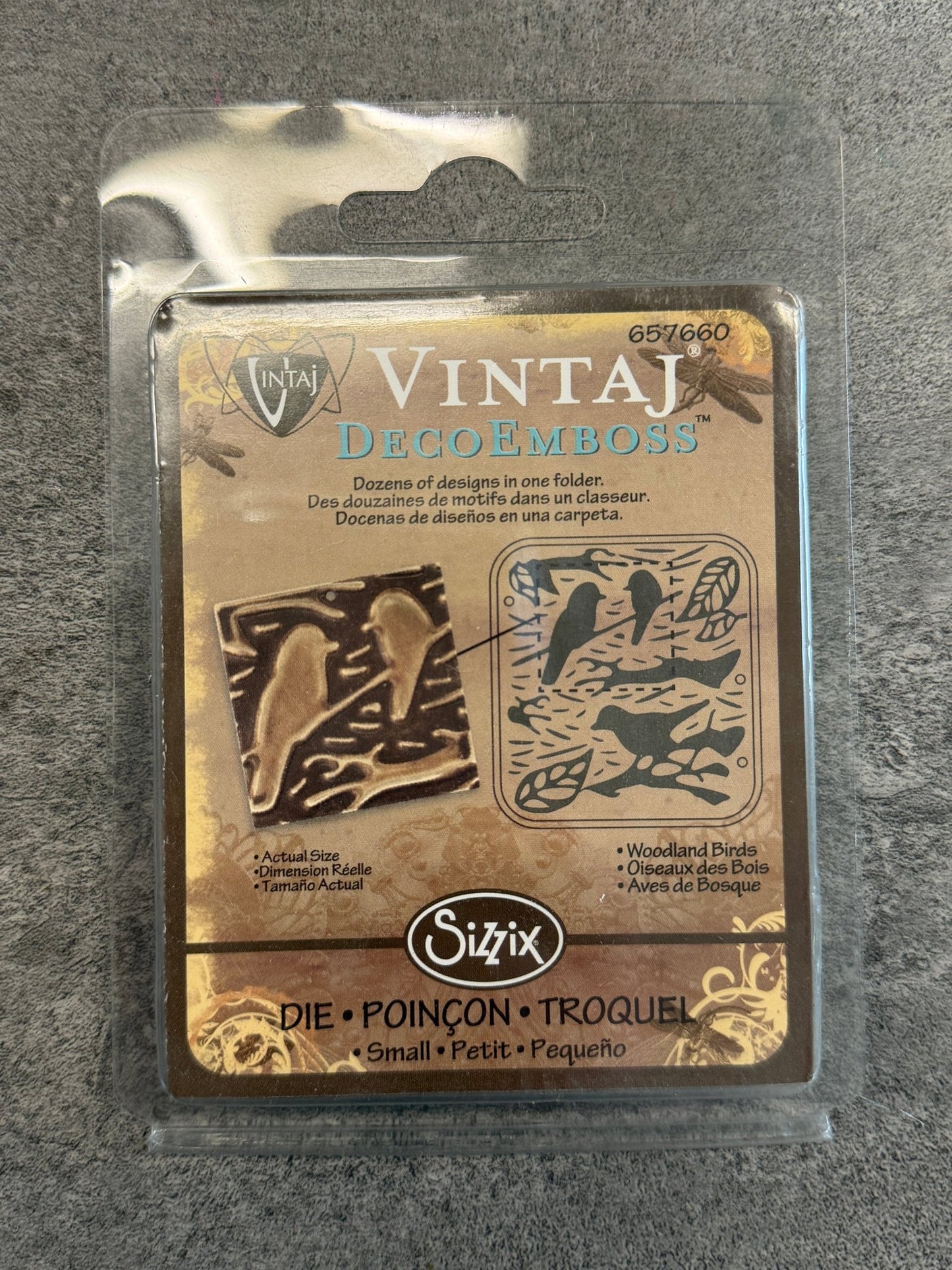 Deco Emboss, Woodland Birds - 1pc - Vintaj Live Shop