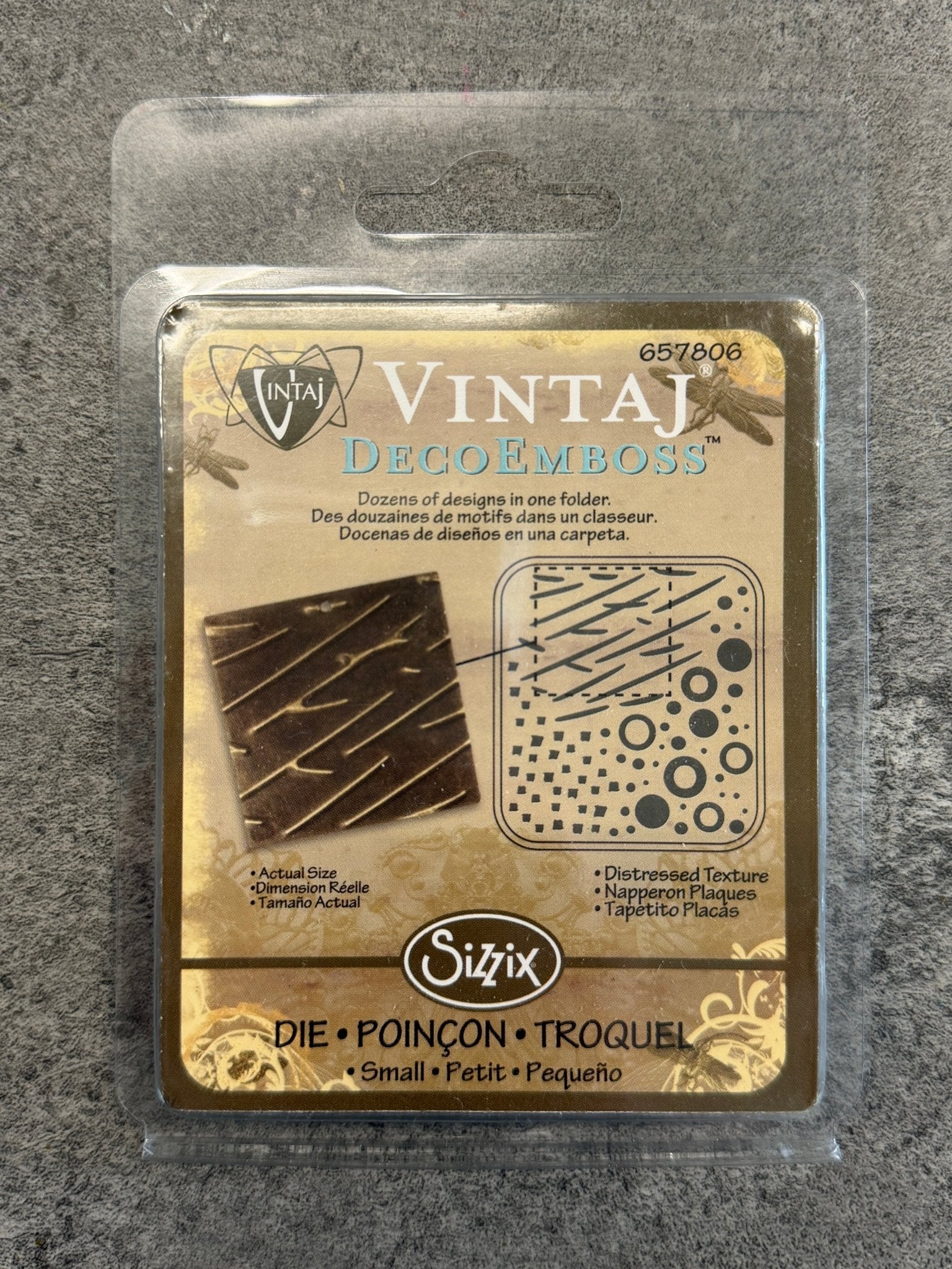 Deco Emboss, Distressed Texture - 1pc - Vintaj Live Shop