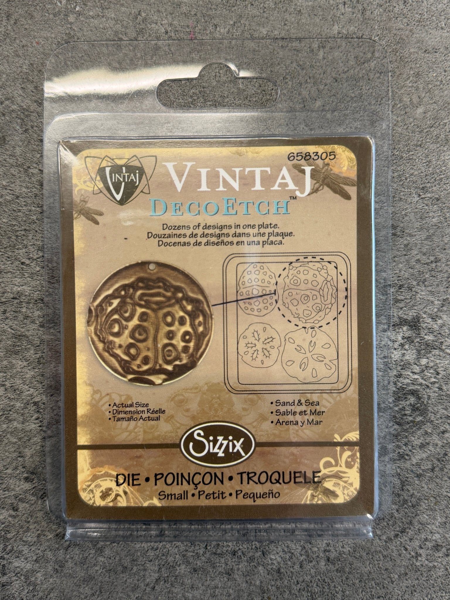 Deco Etch, Sand & Sea - 1pc - Vintaj Live Shop