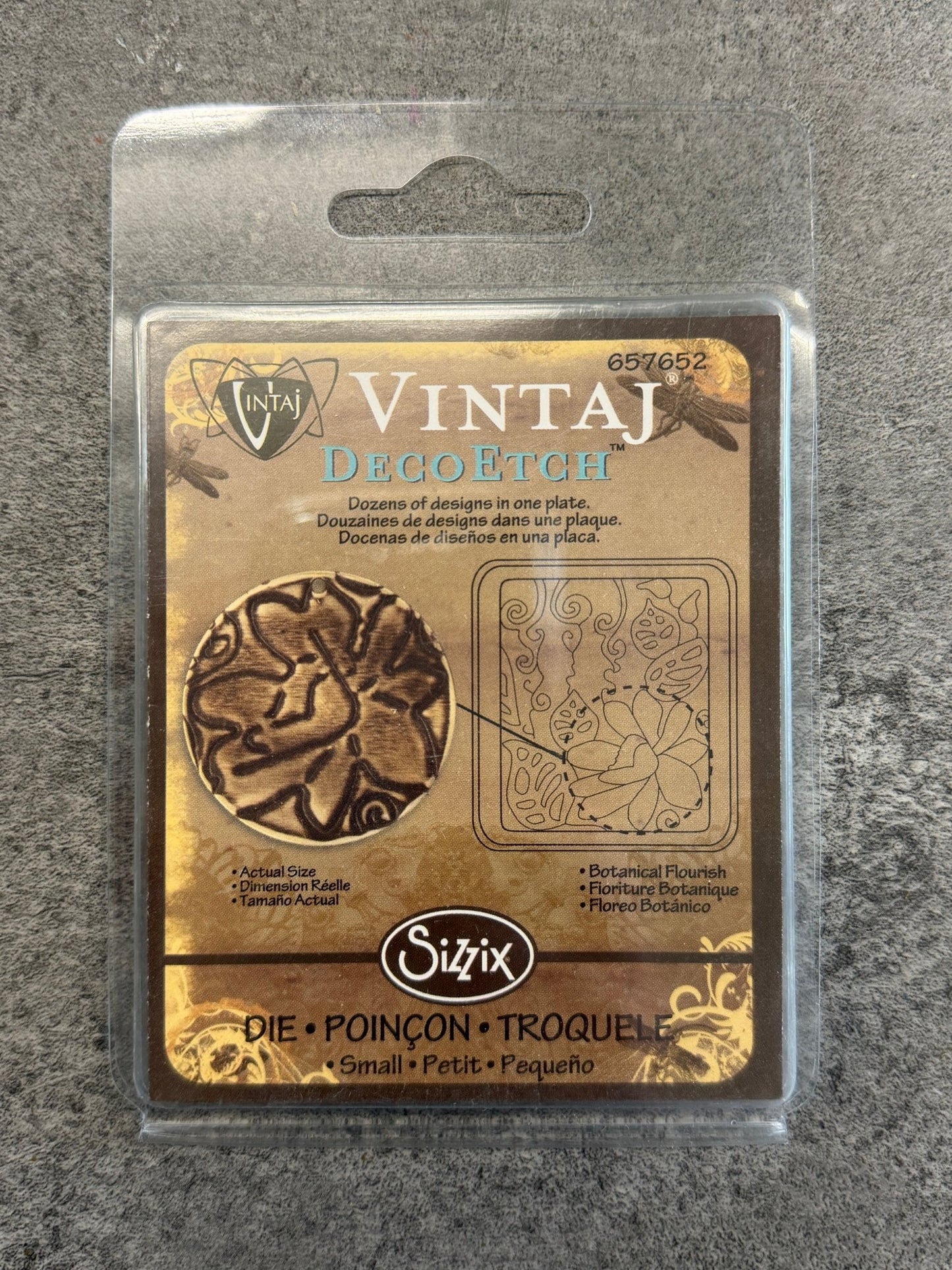 Deco Etch, Botanical Flourish - 1pc - Vintaj Live Shop