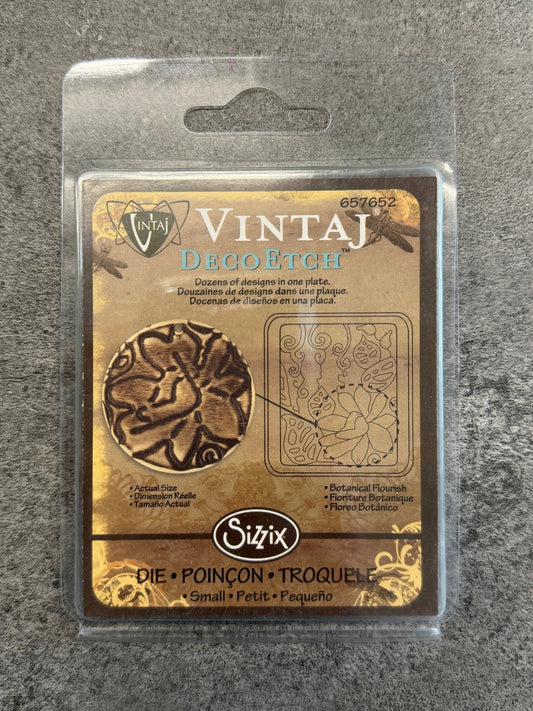 Deco Etch, Botanical Flourish - 1pc - Vintaj Live Shop
