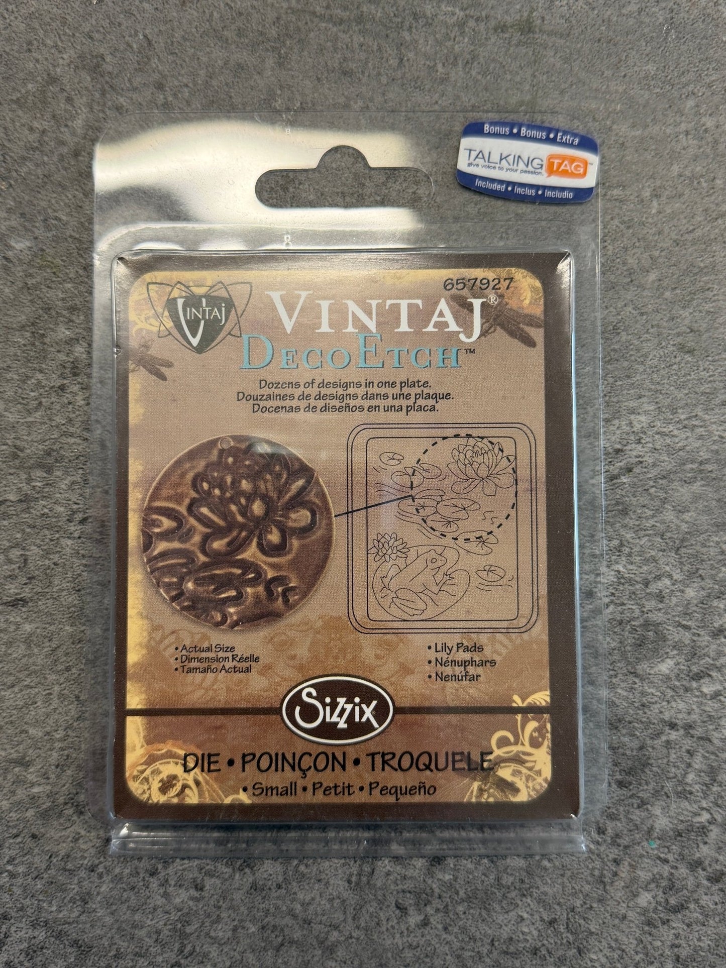 Deco Etch, Lily Pads - 1pc - Vintaj Live Shop