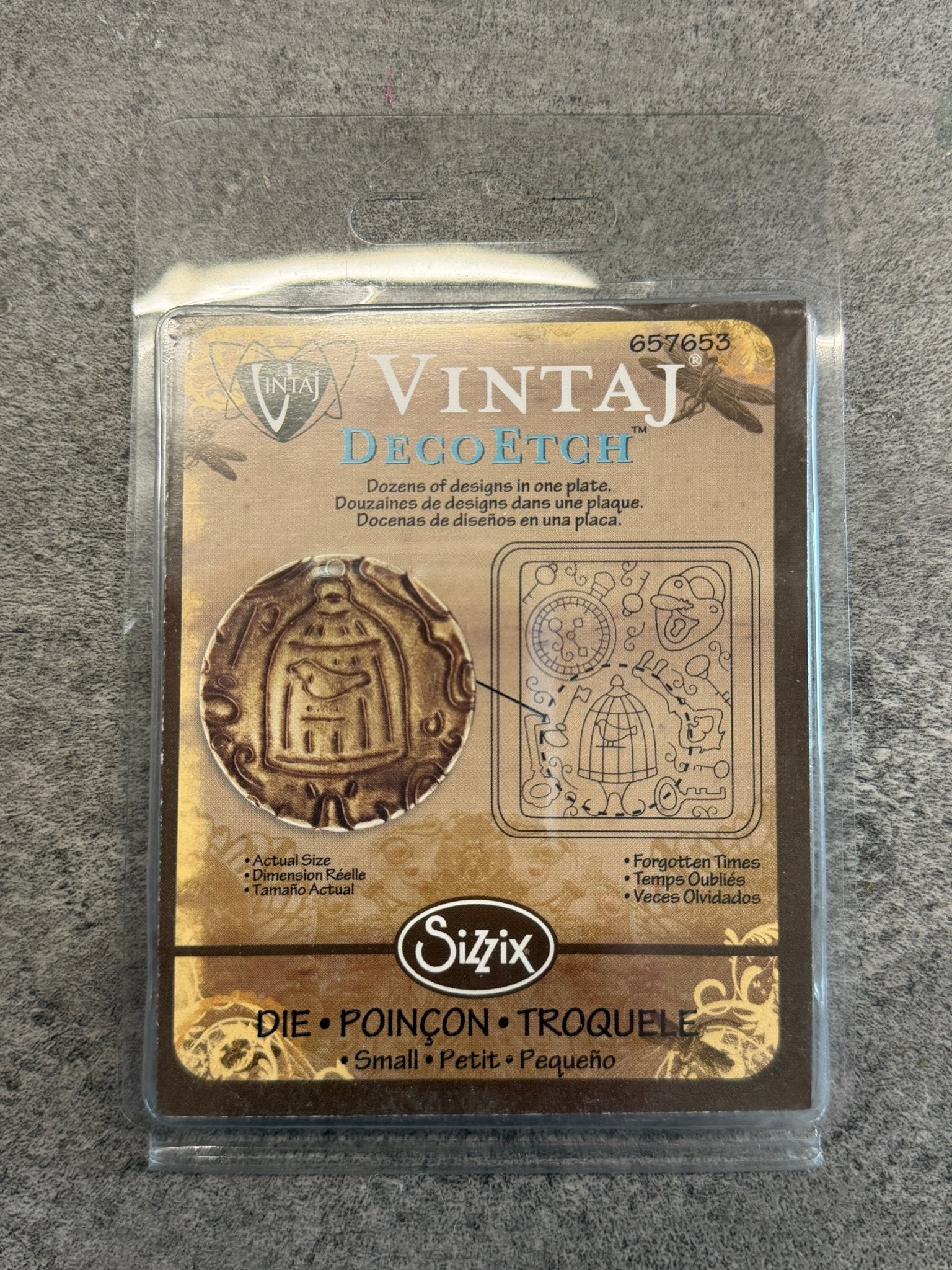 Deco Etch, Forgotten Times - 1pc - Vintaj Live Shop