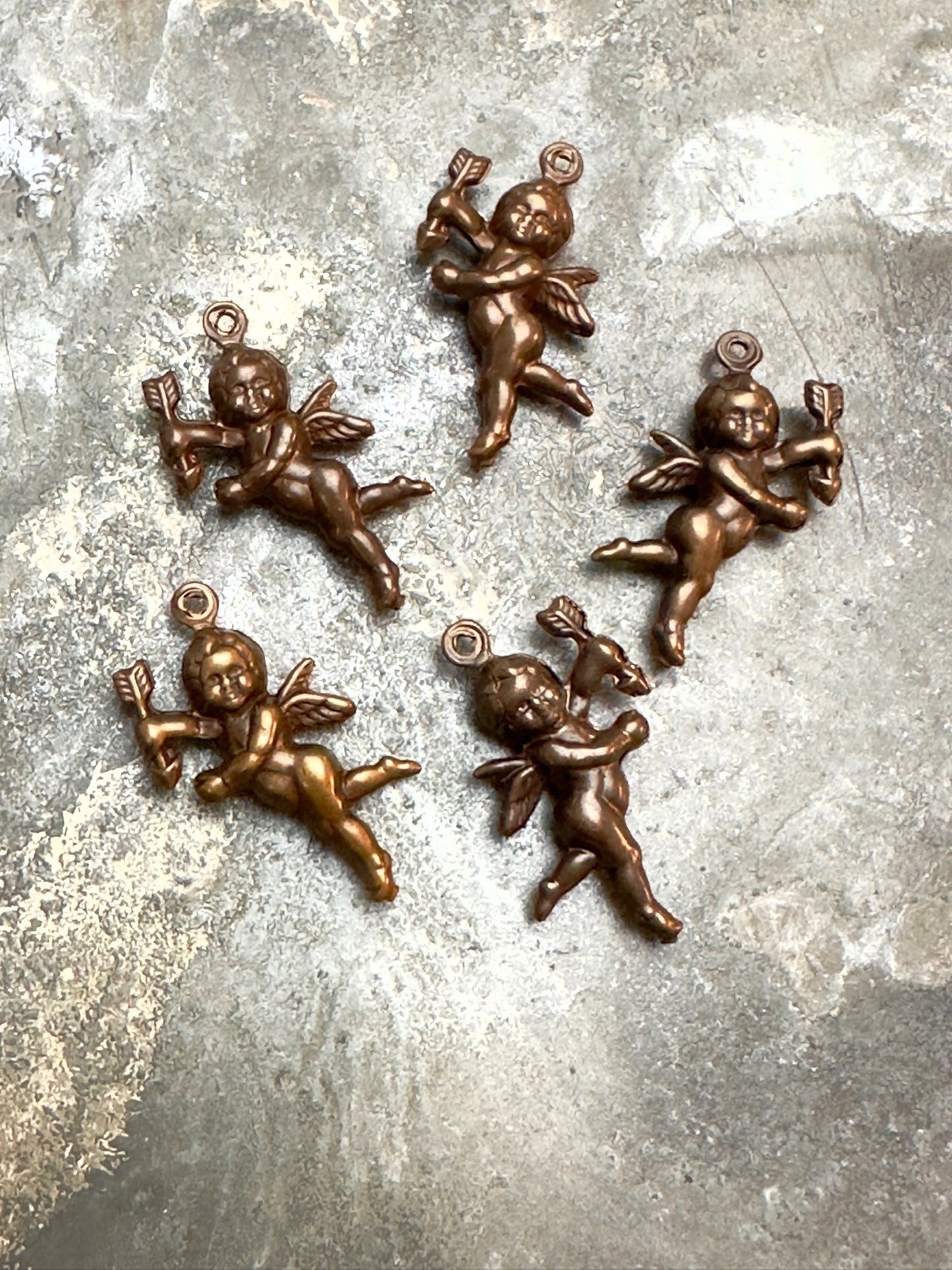 5 pcs Cherub Puff Charm - BULK UP - Vintaj Design - 12/30/24