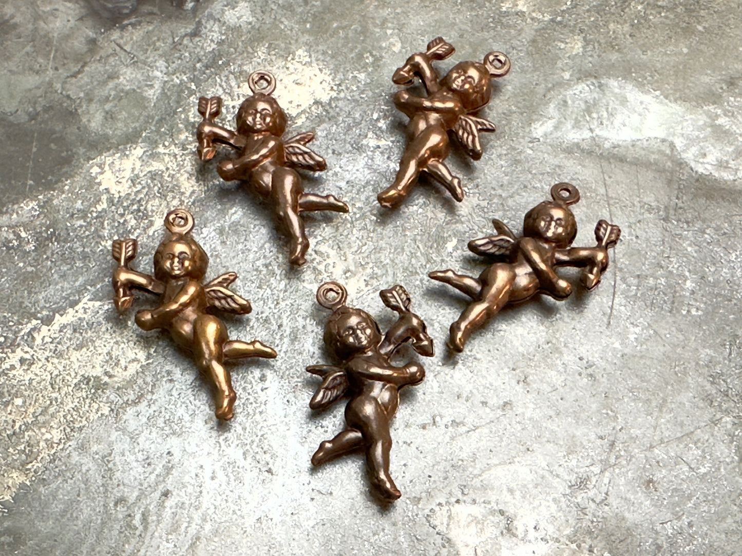 5 pcs Cherub Puff Charm - BULK UP - Vintaj Design - 12/30/24