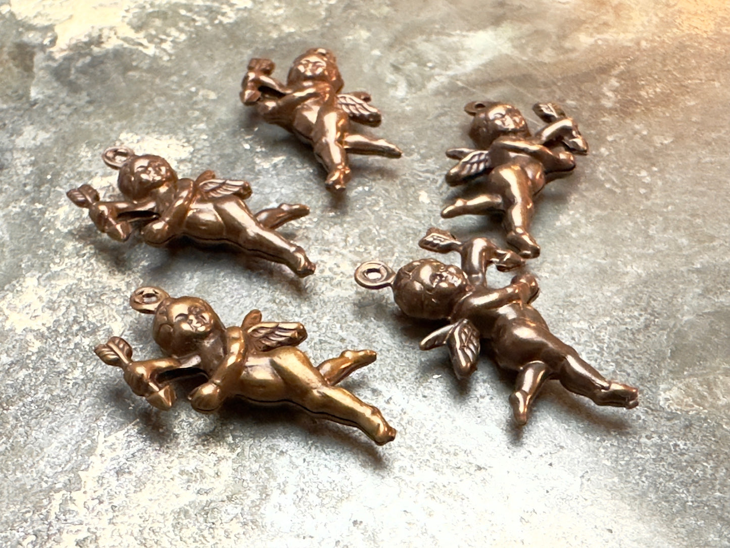 5 pcs Cherub Puff Charm - BULK UP - Vintaj Design - 12/30/24