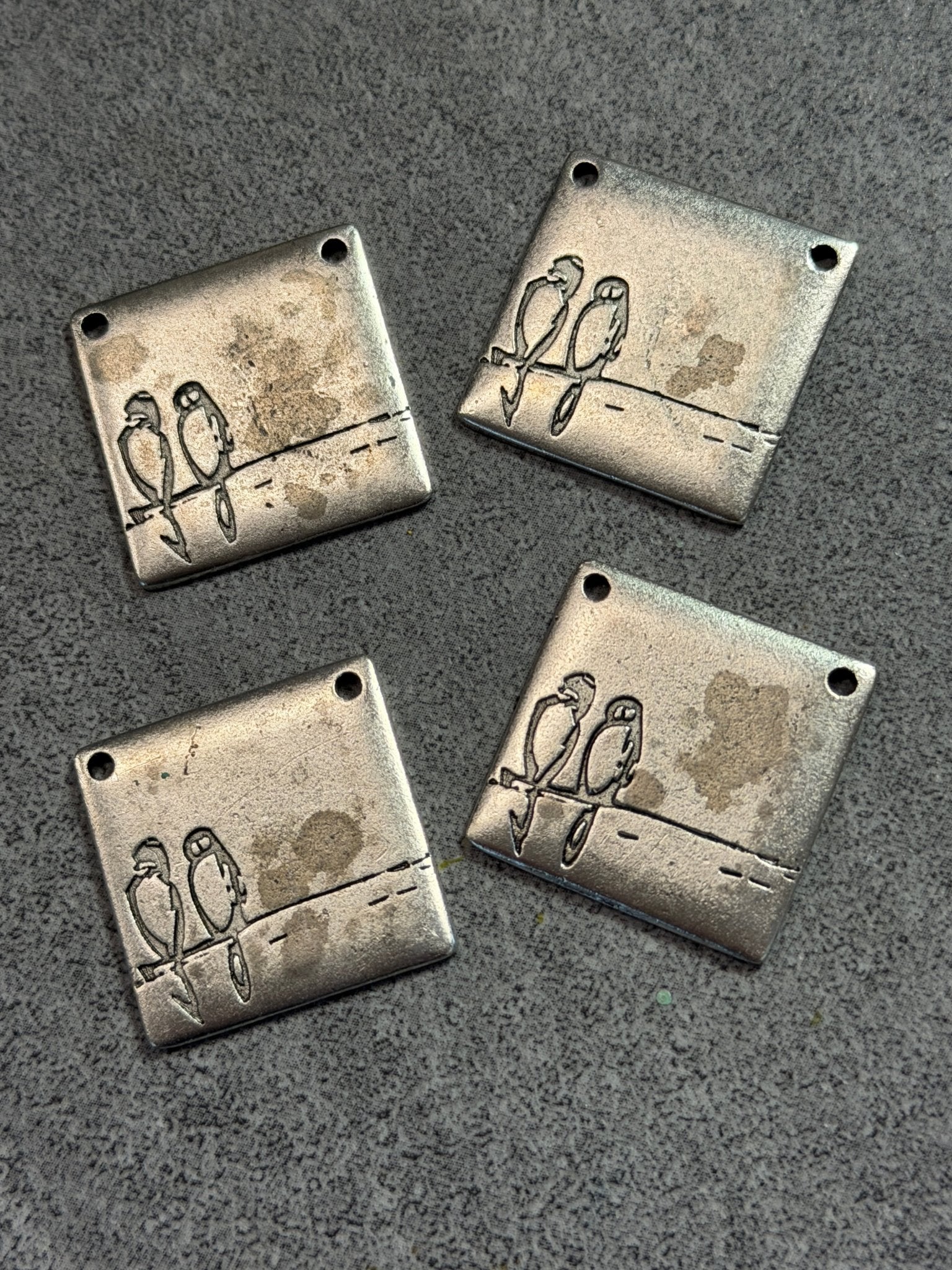 Resting Birds Pack - 8pcs - Vintaj Live Shop
