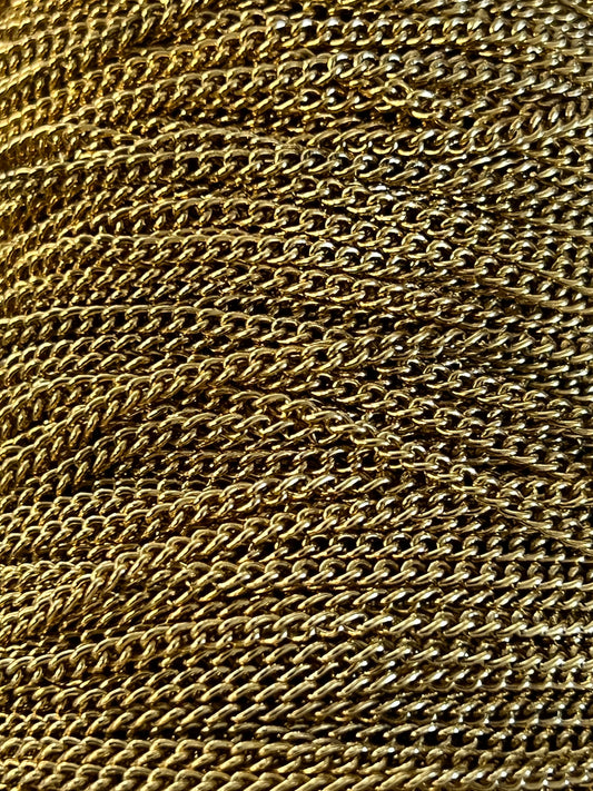 Chain Spool - 14k Gold ANTQ PLT - 35ft - WH