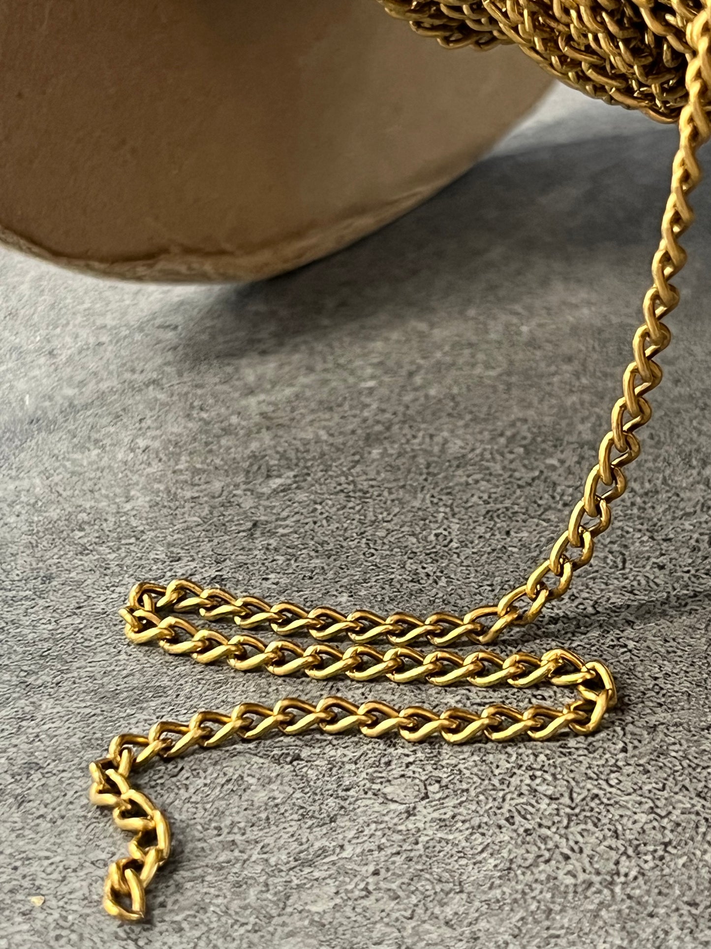 Chain Spool - 14k Gold ANTQ PLT - 35ft - WH