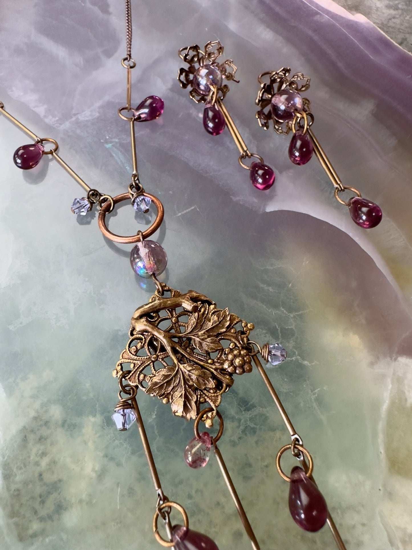 Wisteria Falls Necklace Earrings Kit - Vintaj Design - 5/22/24 - Vintaj Live Shop