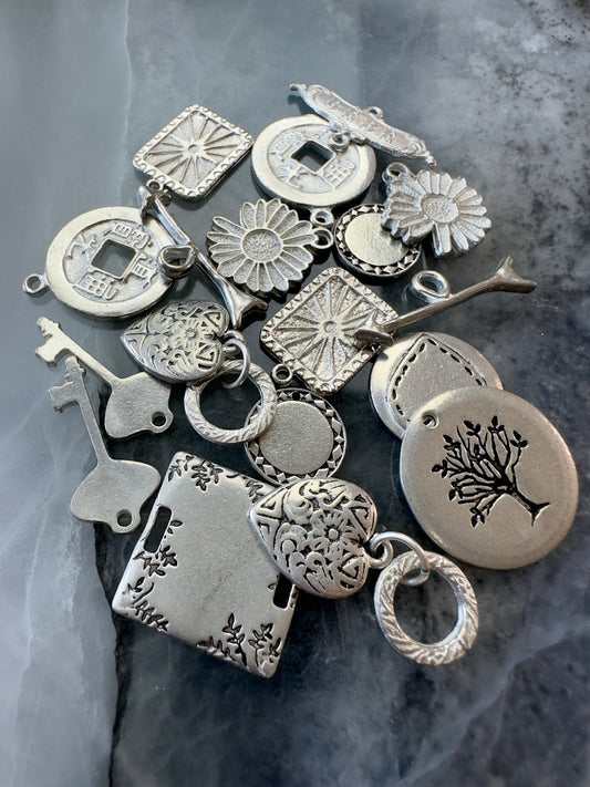 Artisan Pewter Charm Assortment Pack 22pc Set - Vintaj Design - 6/5/24 - Vintaj Live Shop