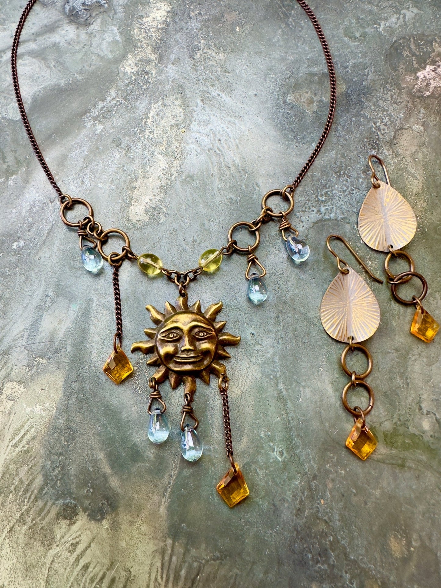 Splendid Sun Necklace Earrings Complete Kit - Vintaj Design - 6/19/24 - Vintaj Live Shop