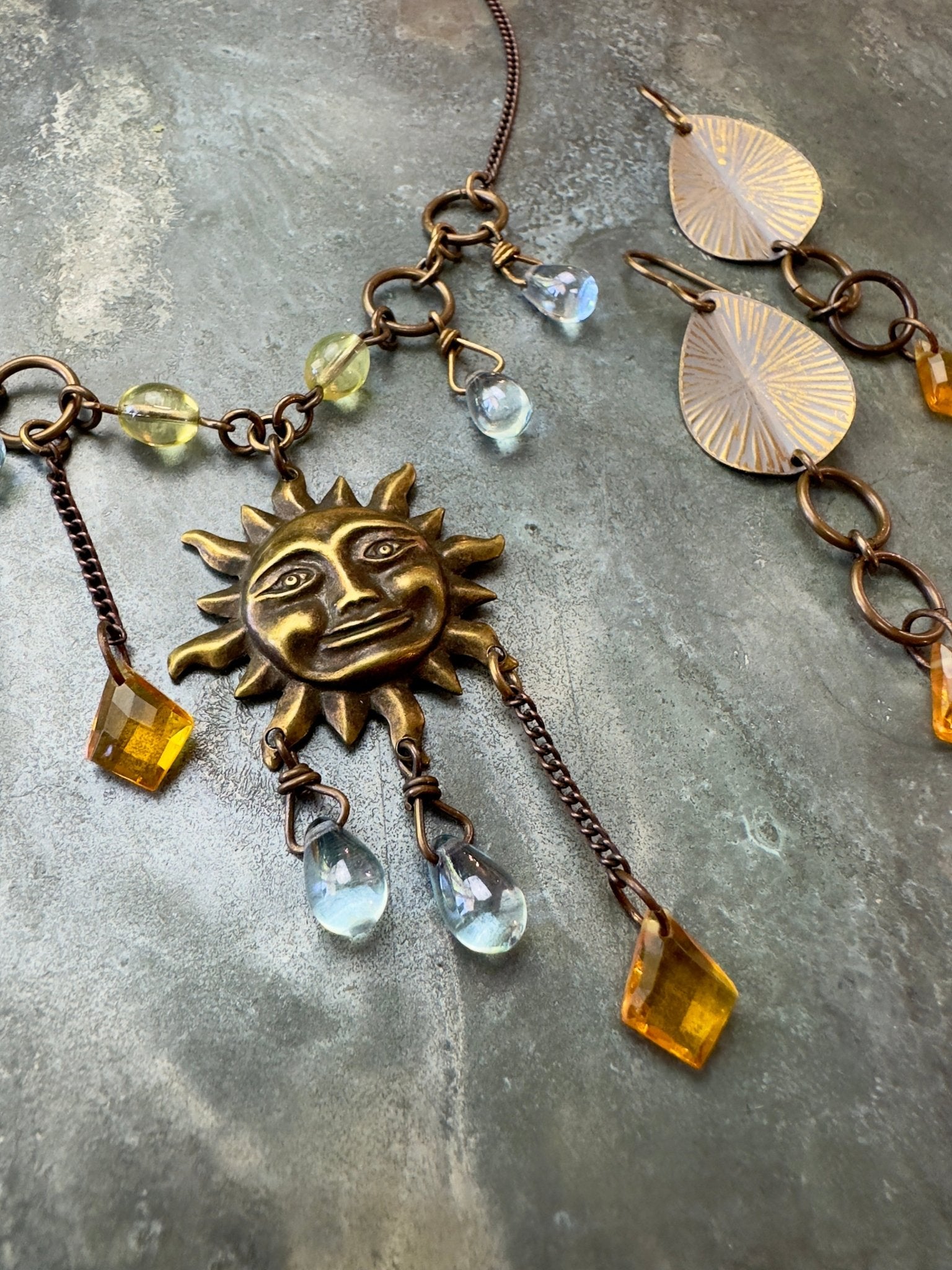 Splendid Sun Necklace Earrings Complete Kit - Vintaj Design - 6/19/24 - Vintaj Live Shop