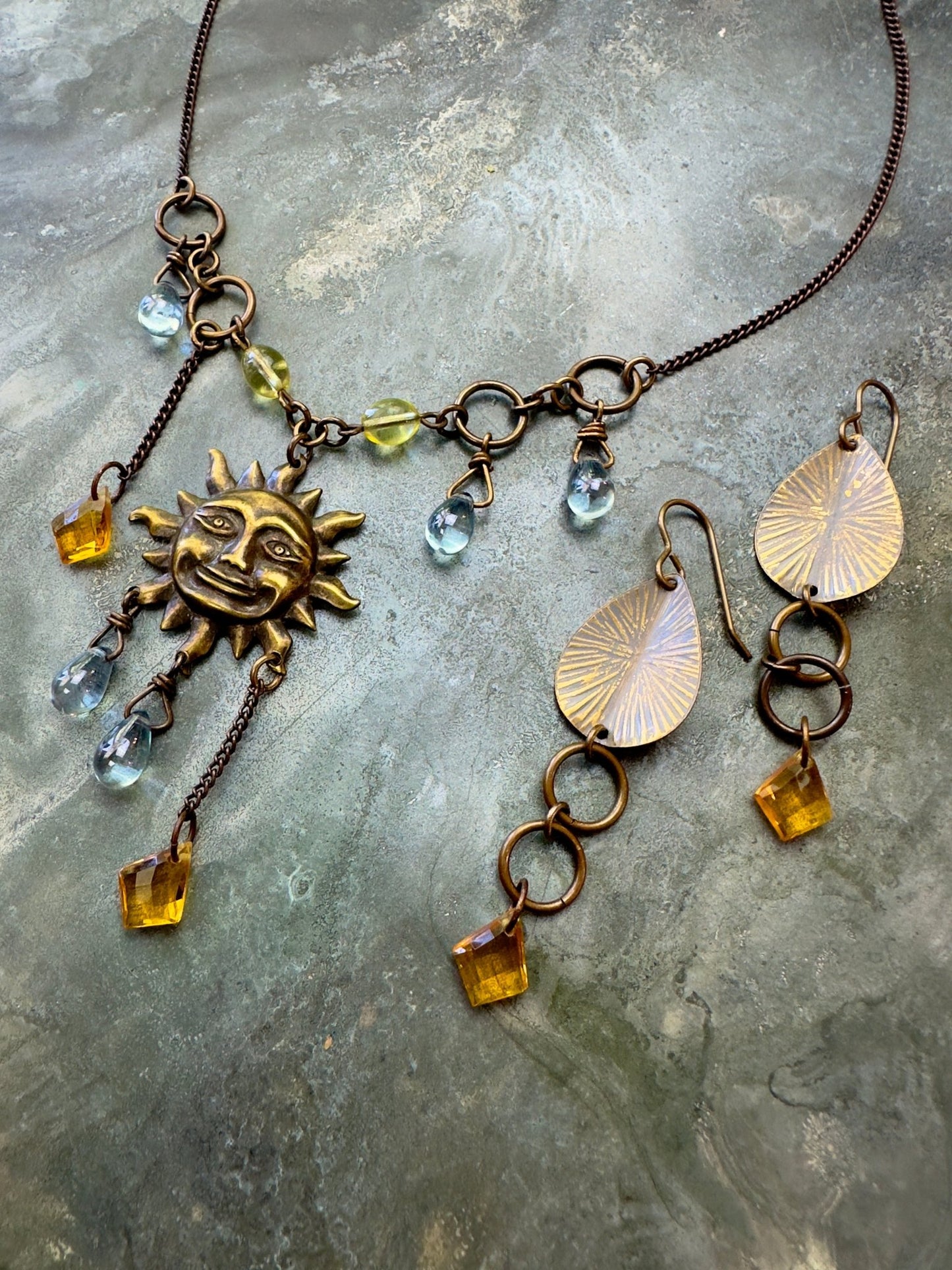 Splendid Sun Necklace Earrings Complete Kit - Vintaj Design - 6/19/24 - Vintaj Live Shop