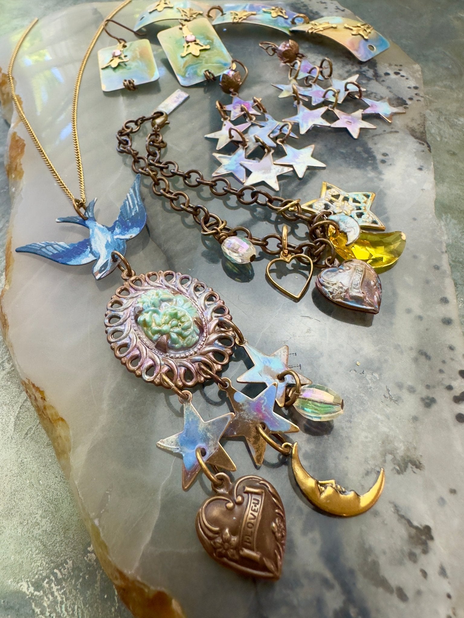 Soaring Starlight 5pc Paintable Jewelry Collection - Vintaj Design - 6/19/24 - Vintaj Live Shop