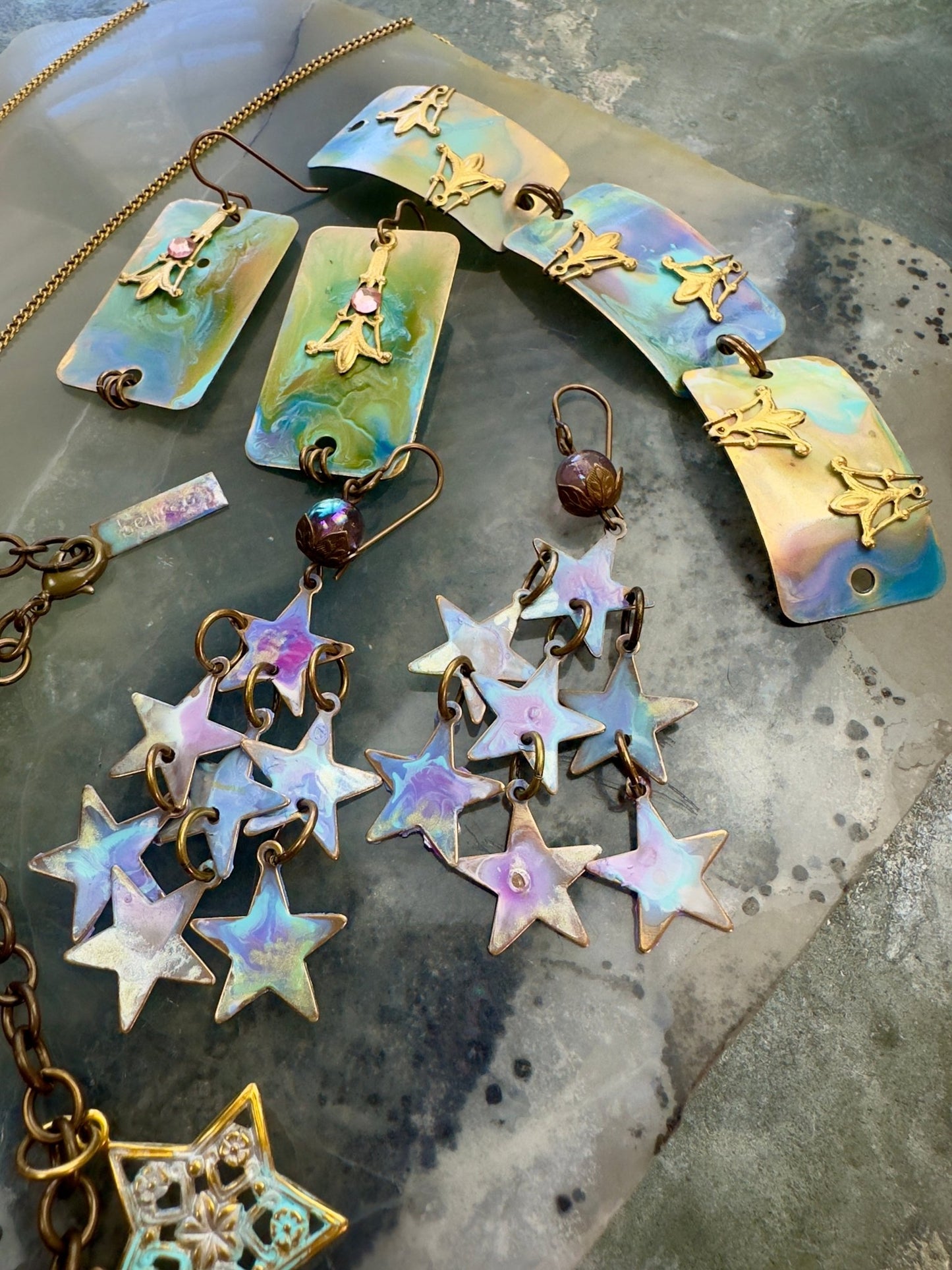 Soaring Starlight 5pc Paintable Jewelry Collection - Vintaj Design - 6/19/24 - Vintaj Live Shop